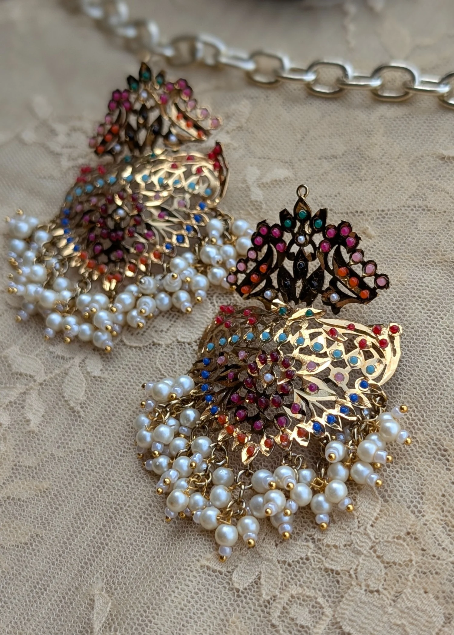 Earrings in Multi Color by - Trendy Women Earrings ISU1368 - view 2