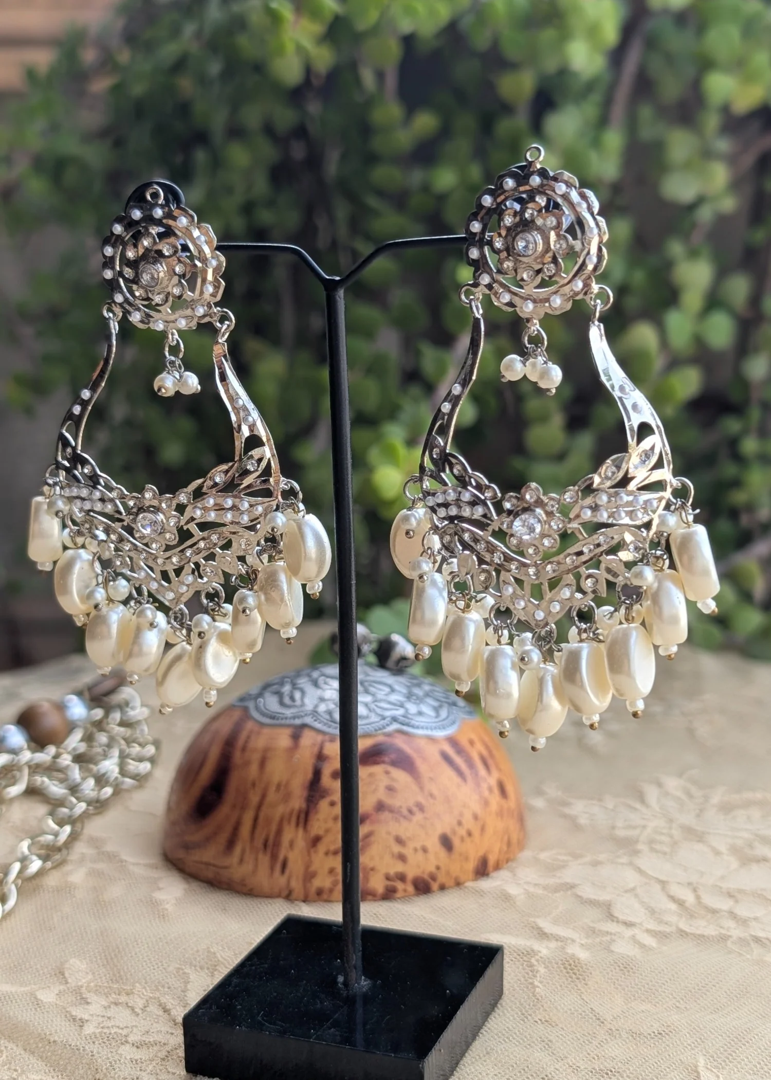 Earrings in Silver Color by - Trendy Women Earrings JLU9823 - view 4