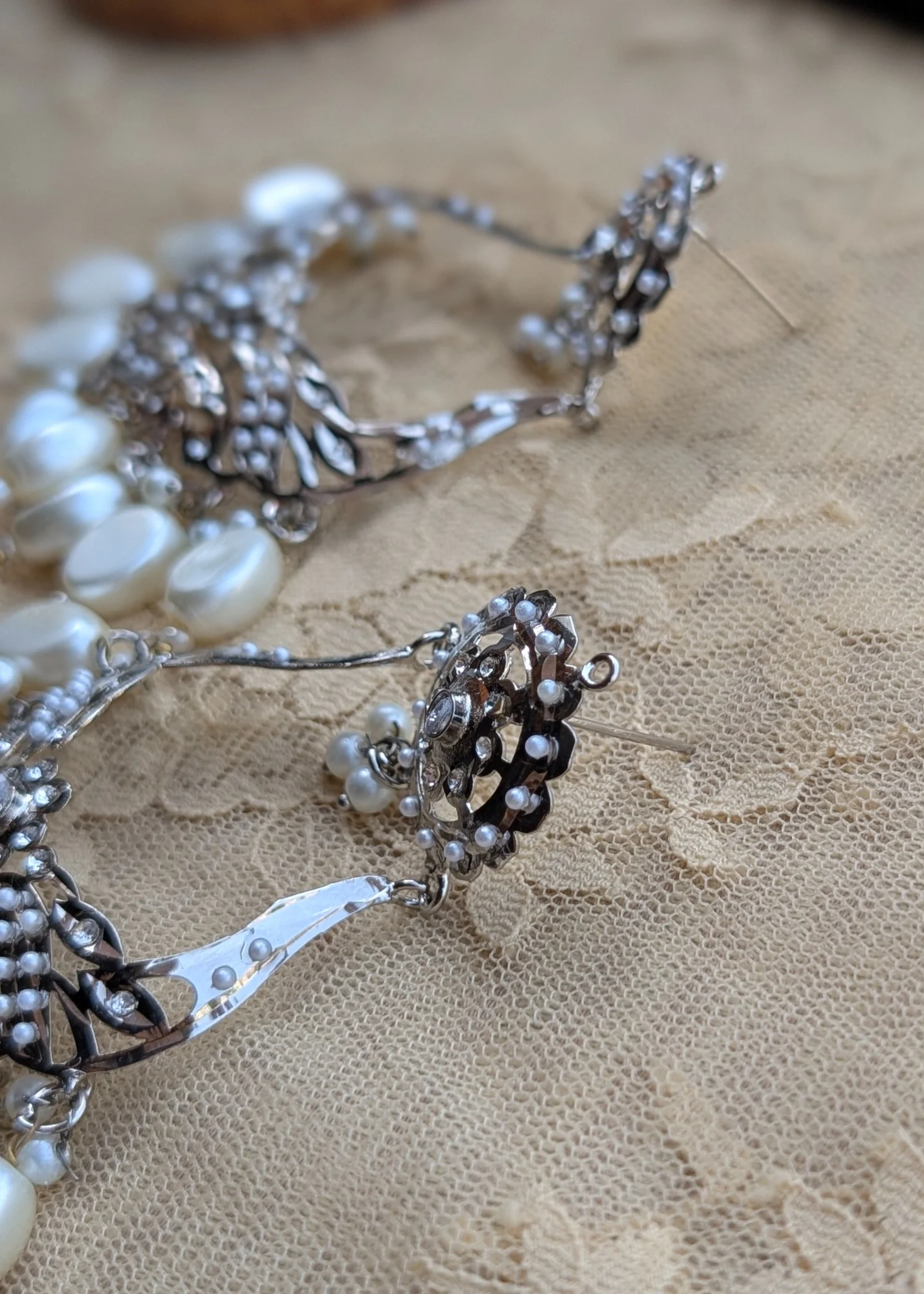 Earrings in Silver Color by - Trendy Women Earrings JLU9823
