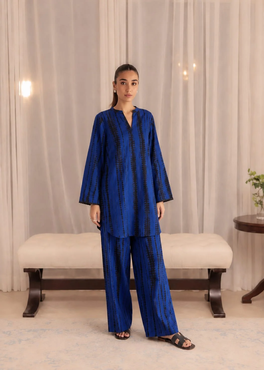 linen Co Ord Sets in Blue