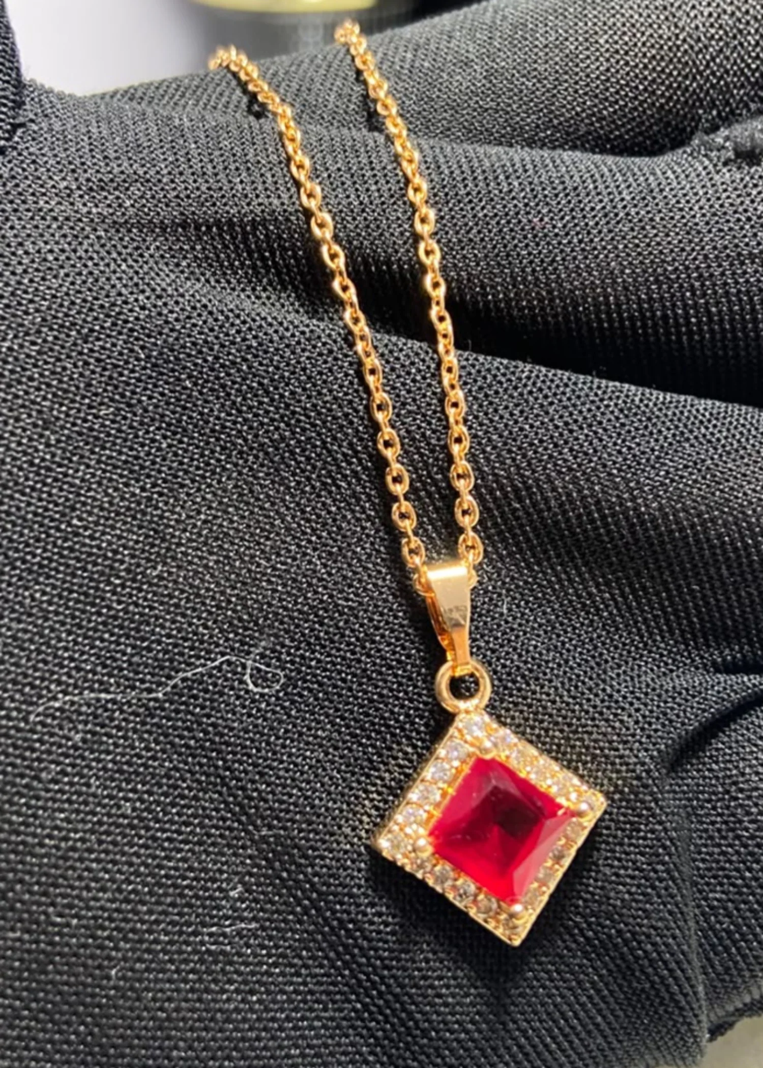 Jewelry Set in Red Color by - Trendy Women Jewelry Set ZMH0023 - view 3