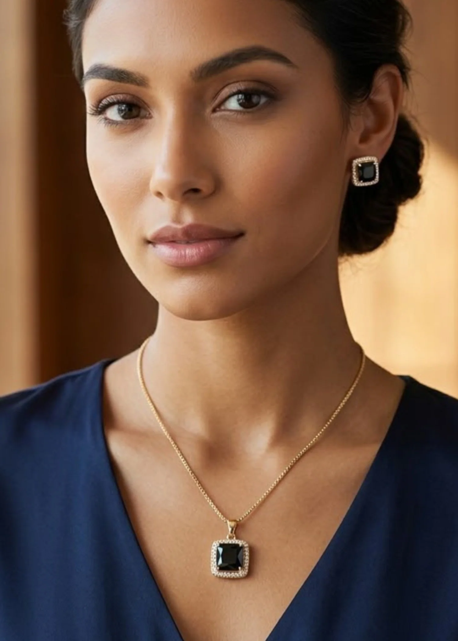 Jewelry Set in Black Color by - Trendy Women Jewelry Set SKT3188 - jewelry sets for women at ShoplyHub
