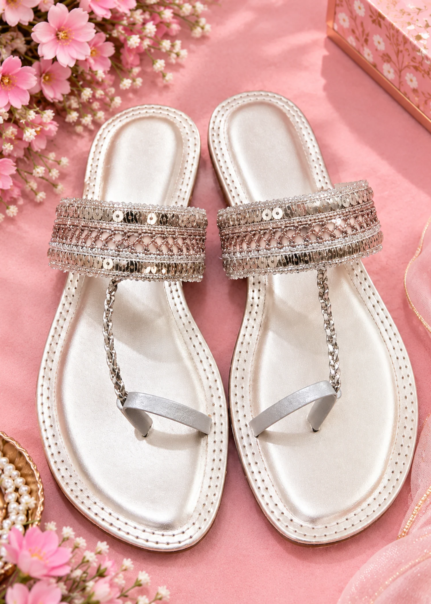 Kolapuri in Goldenrod by - High Quality Women Kolapuri QUV9955 - view 2