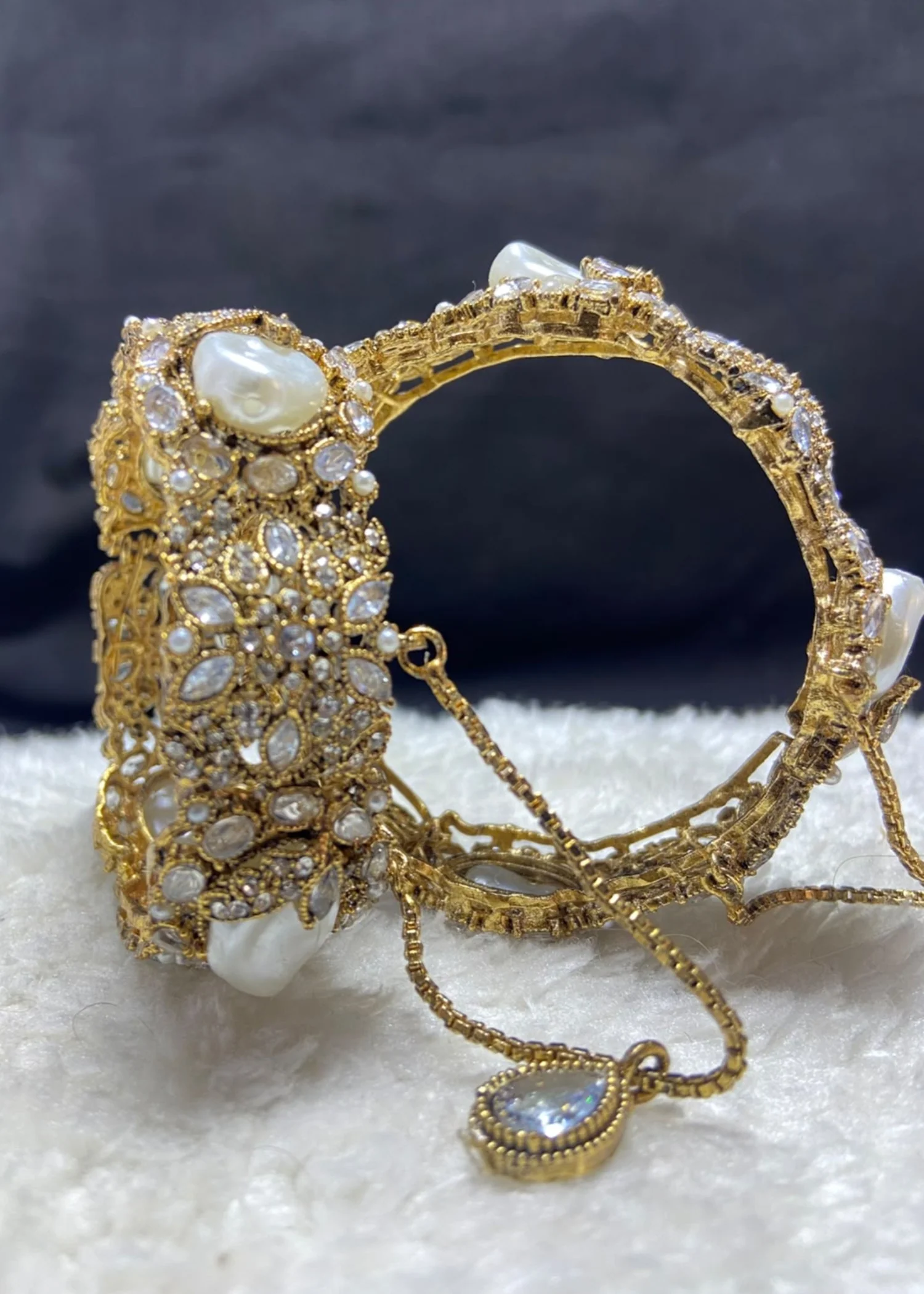 Bangles in Gold Color by - Trendy Women Bangles WHQ5921 - view 2
