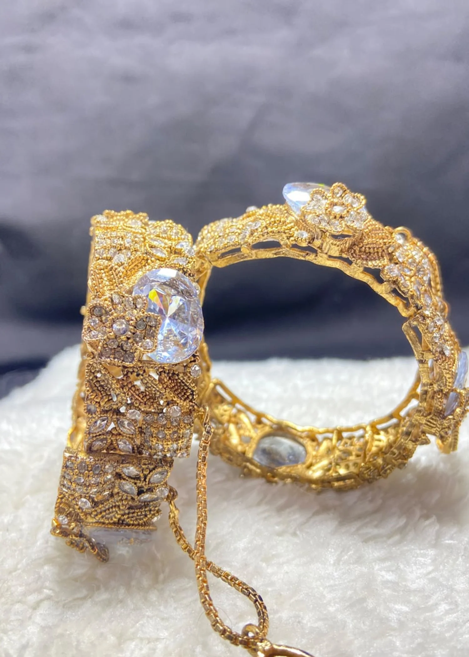 Bangles in Gold Color by - Trendy Women Bangles LVY7750 - view 2