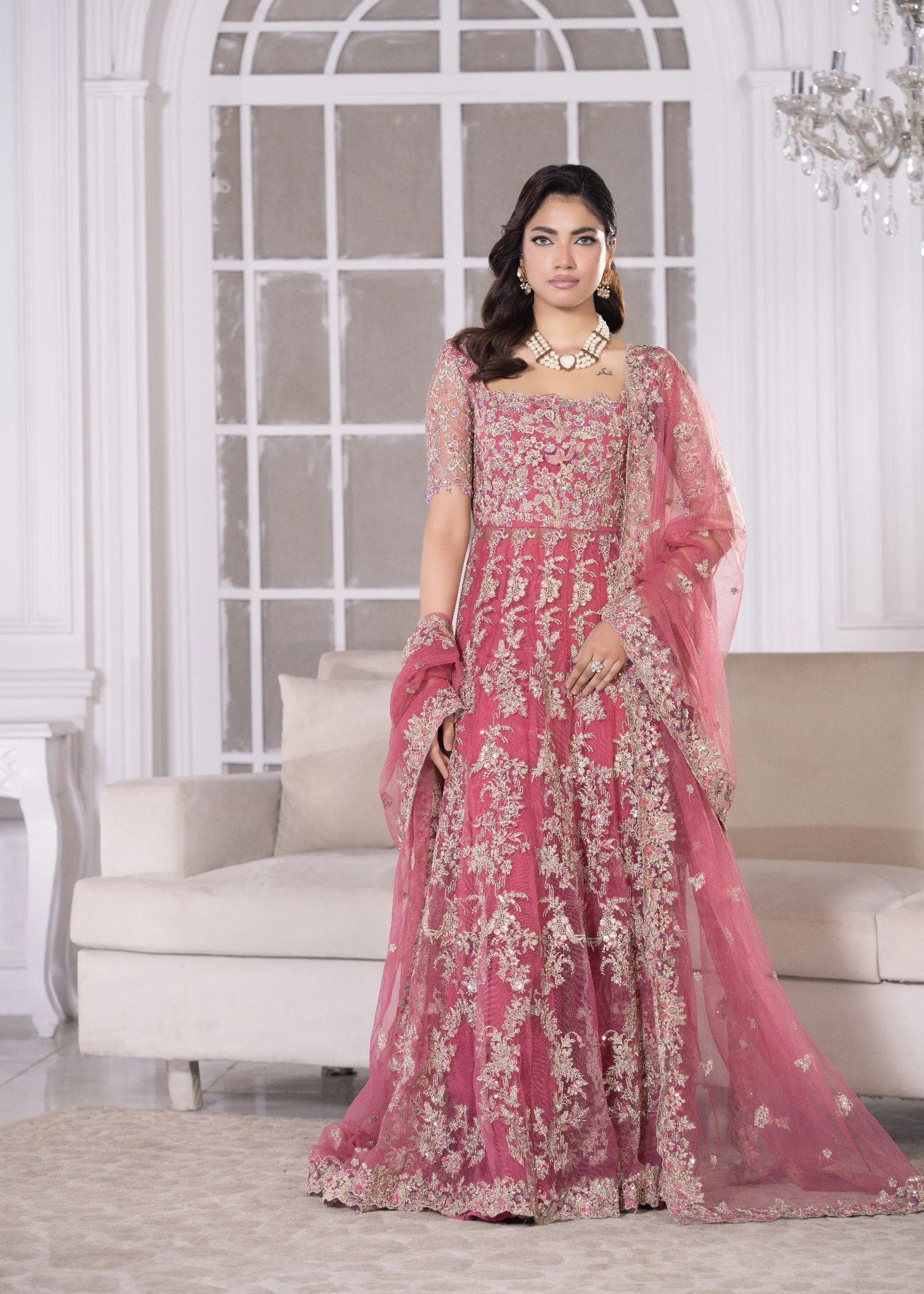 net Unstitched in Bubblegum pink