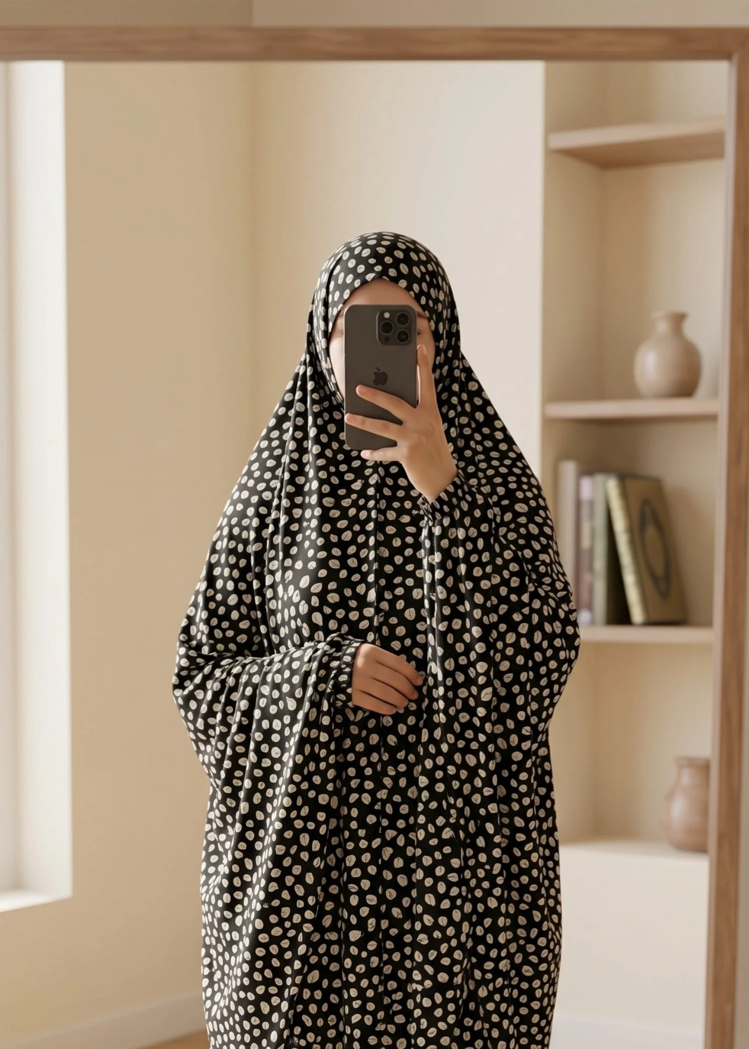 swiss lawn Chaddar in Black - view 2
