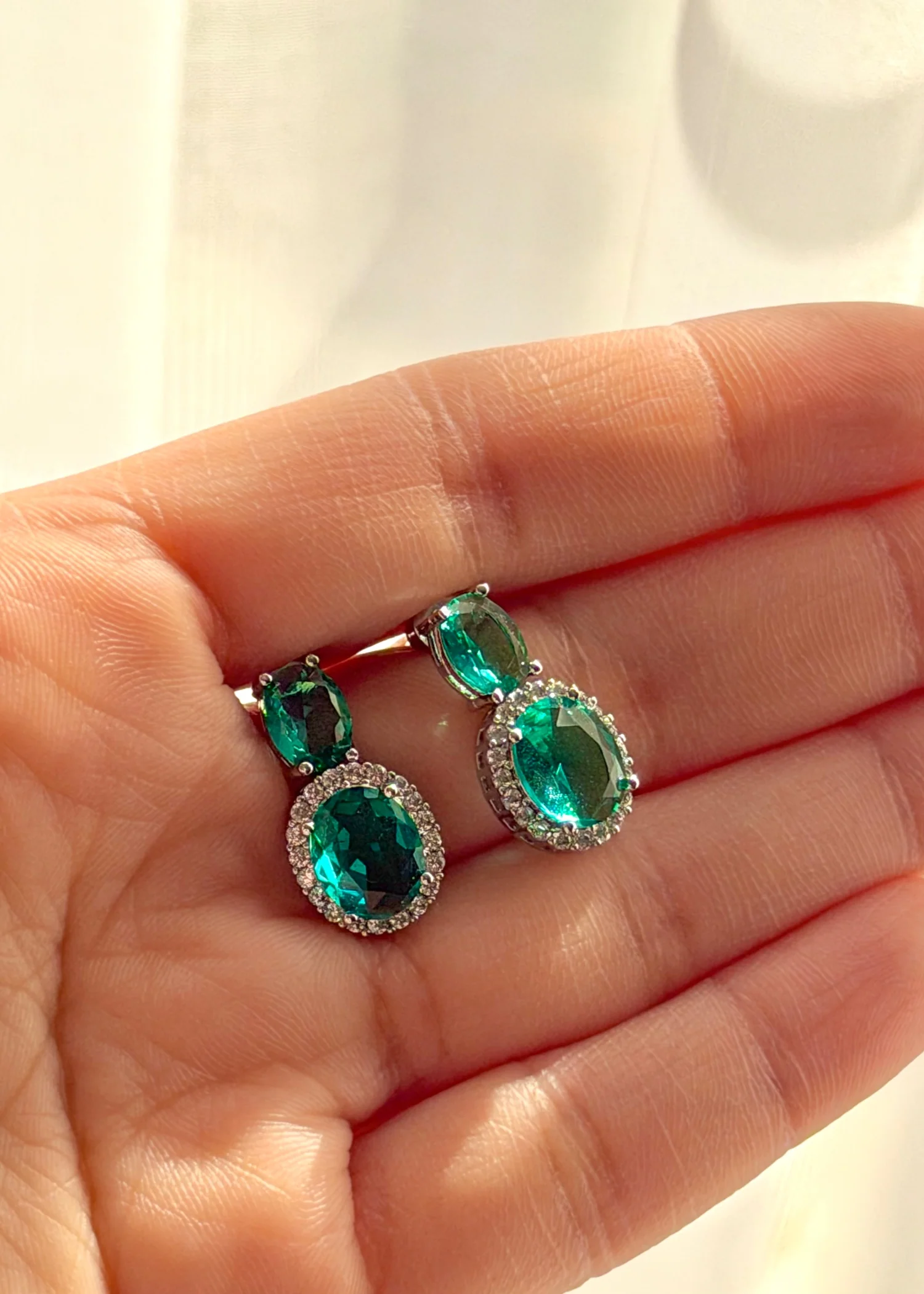 Jewelry Set in Teal Color by - Trendy Women Jewelry Set MMK2362 - view 2