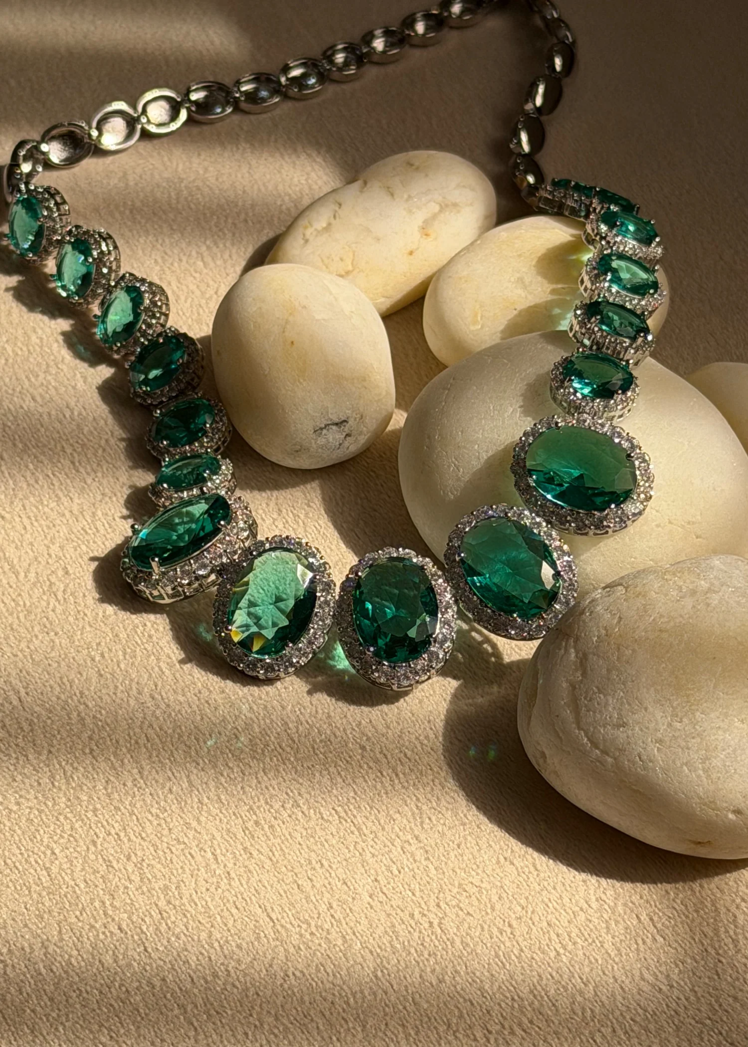 Jewelry Set in Teal Color by - Trendy Women Jewelry Set MMK2362 - view 3