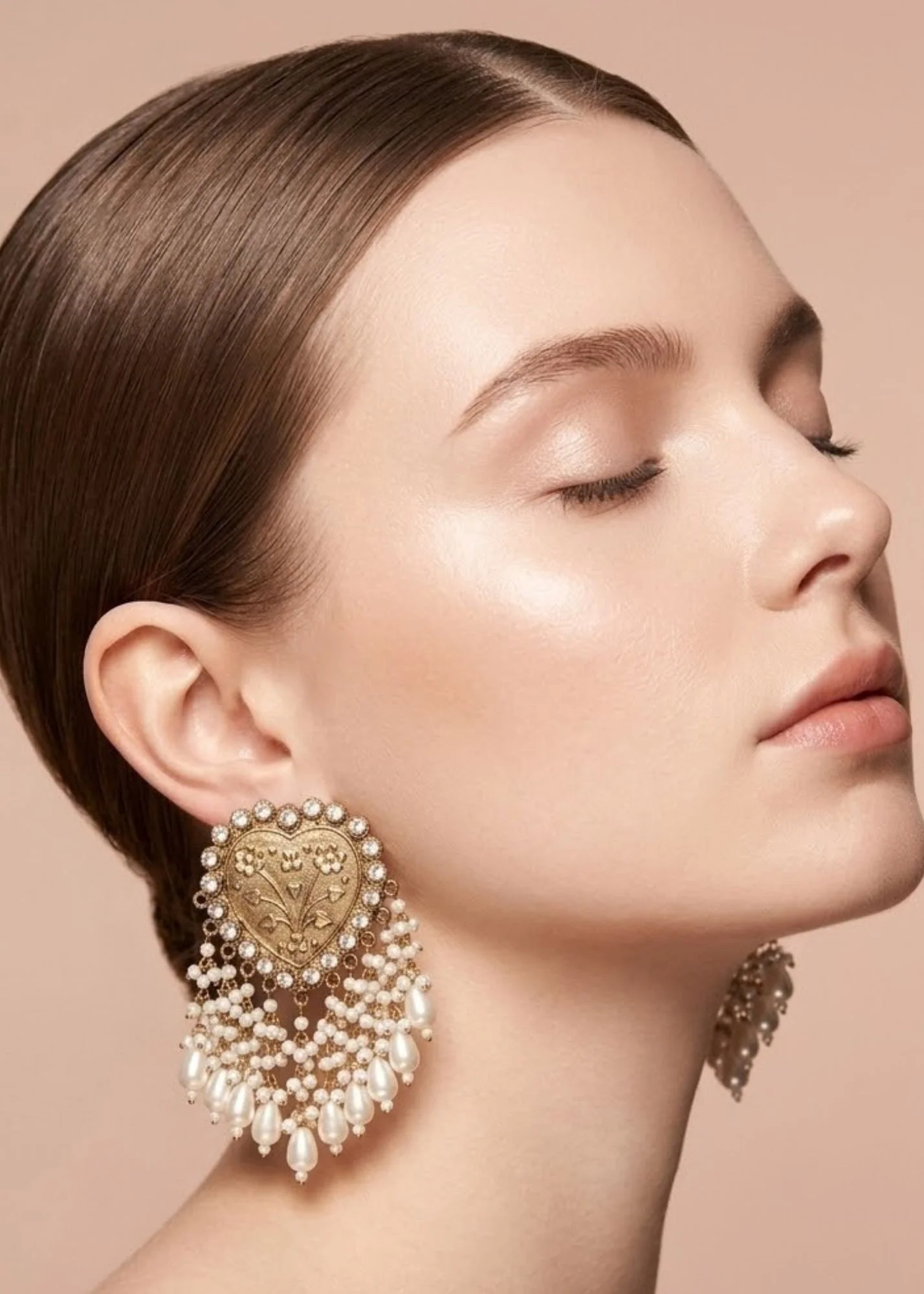 Earrings in Gold Color by - Trendy Women Earrings OXP3457