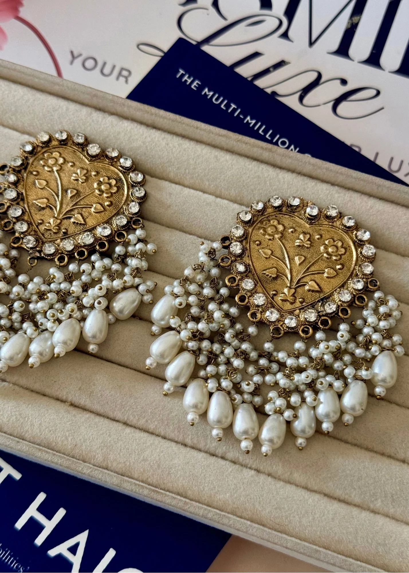 Earrings in Gold Color by - Trendy Women Earrings OXP3457 - view 4