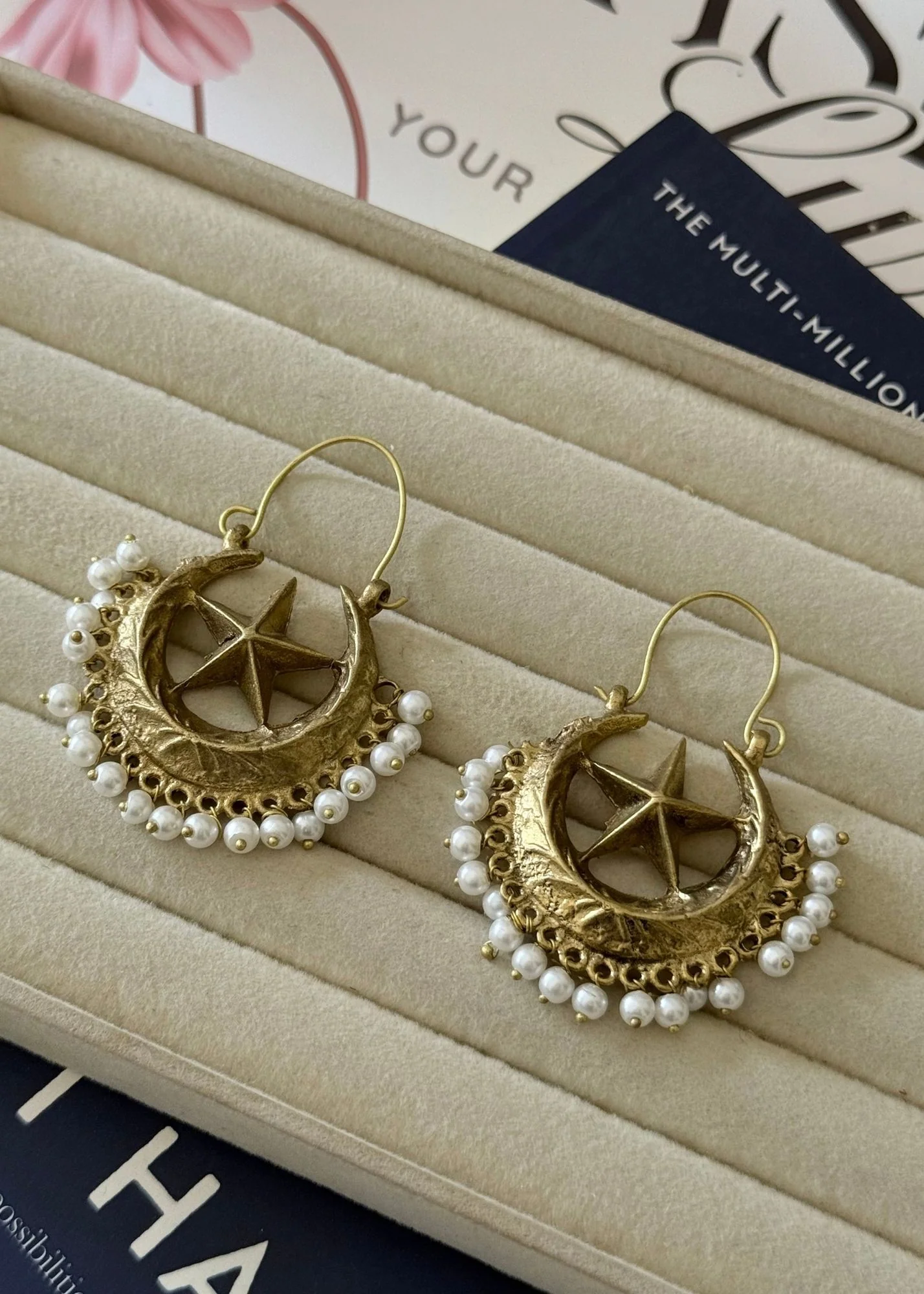 Earrings in Gold Color by - Trendy Women Earrings JOR9889 - view 3