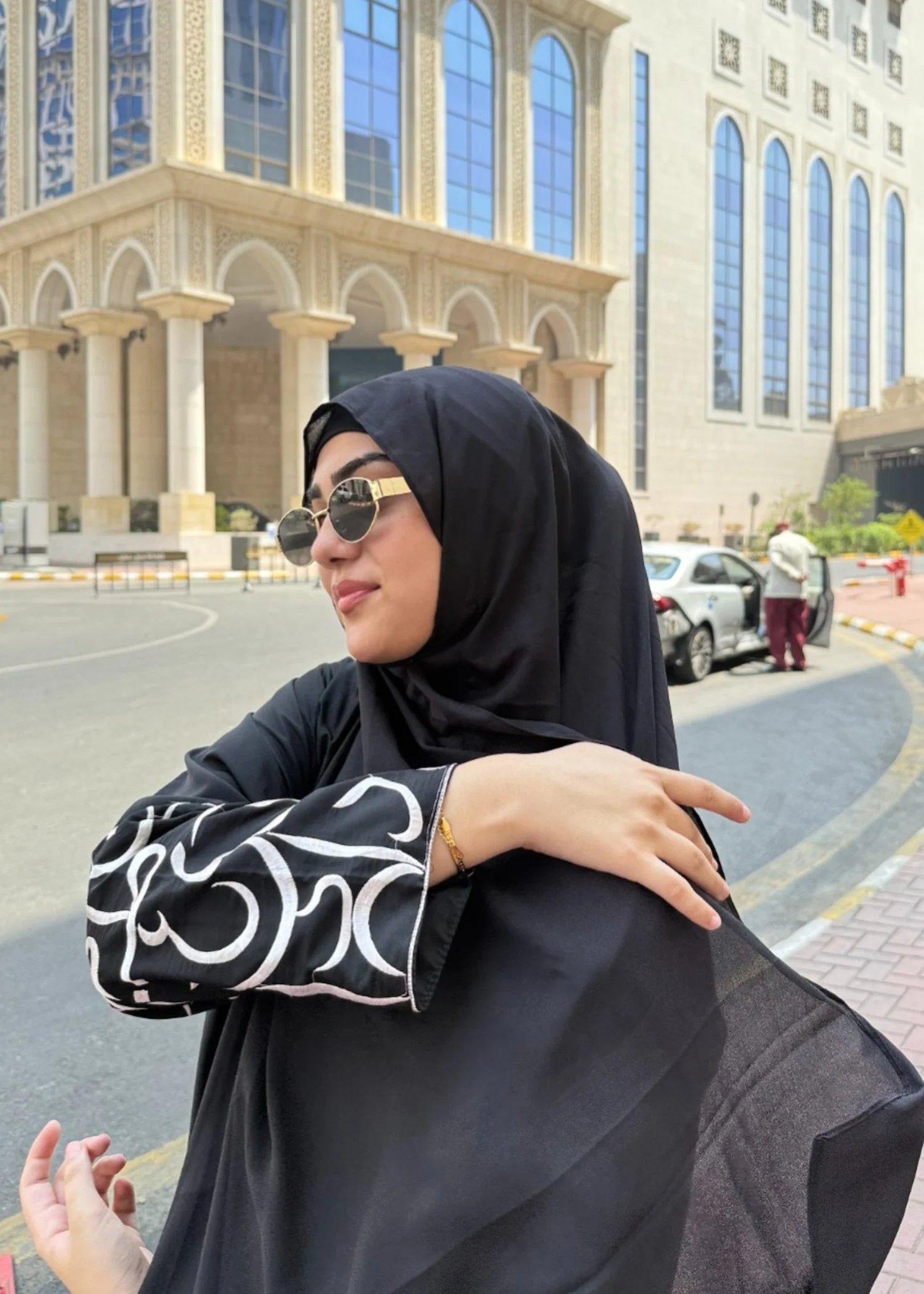 georgette Abaya in Jet black - view 6