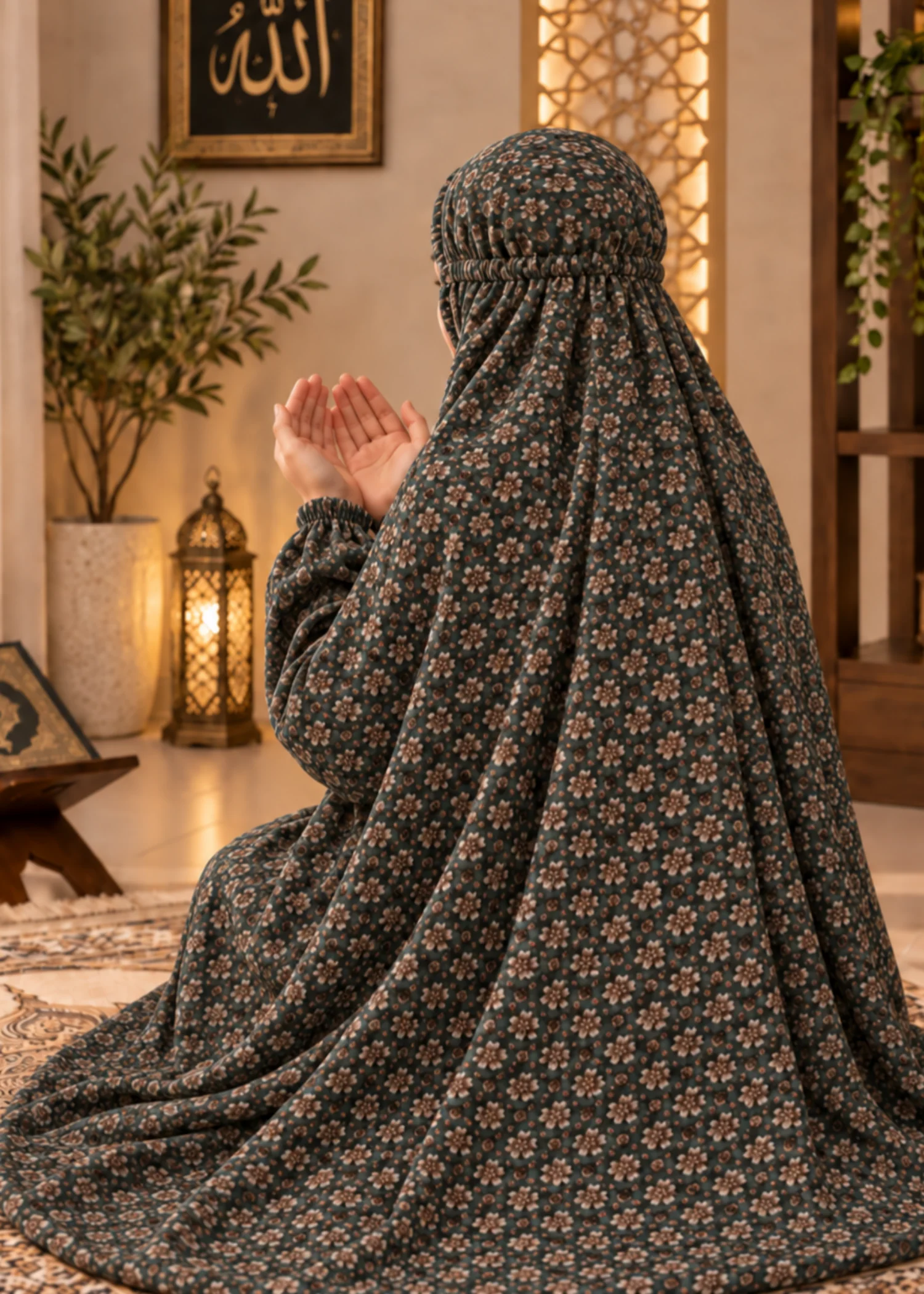 poly lawn Chaddar in Dark green