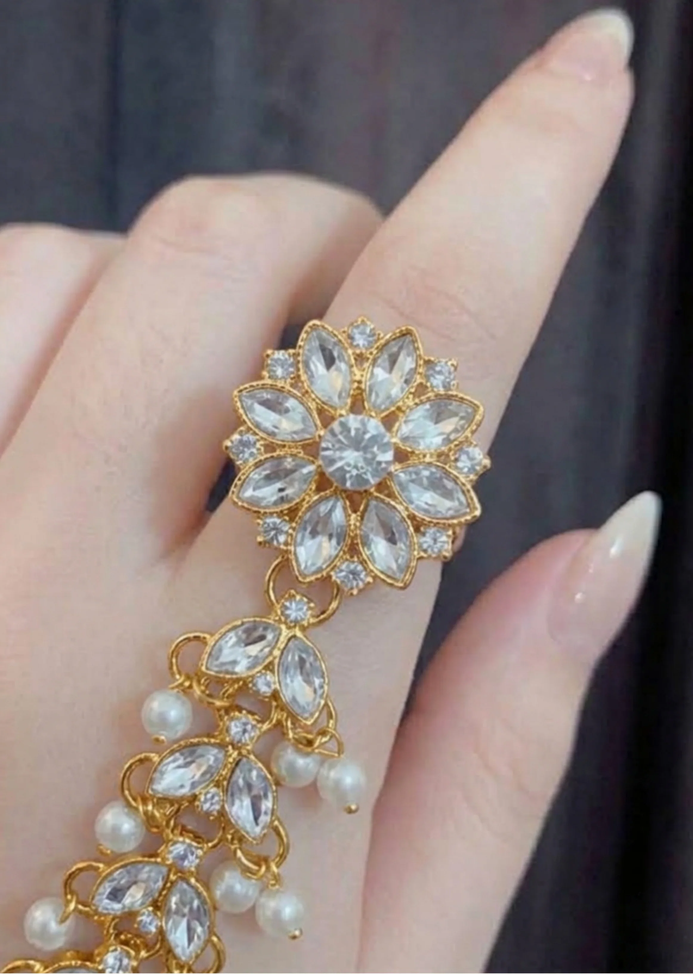 Bracelet in Gold, white Color by - Trendy Women Bracelet HTB0844 - view 3