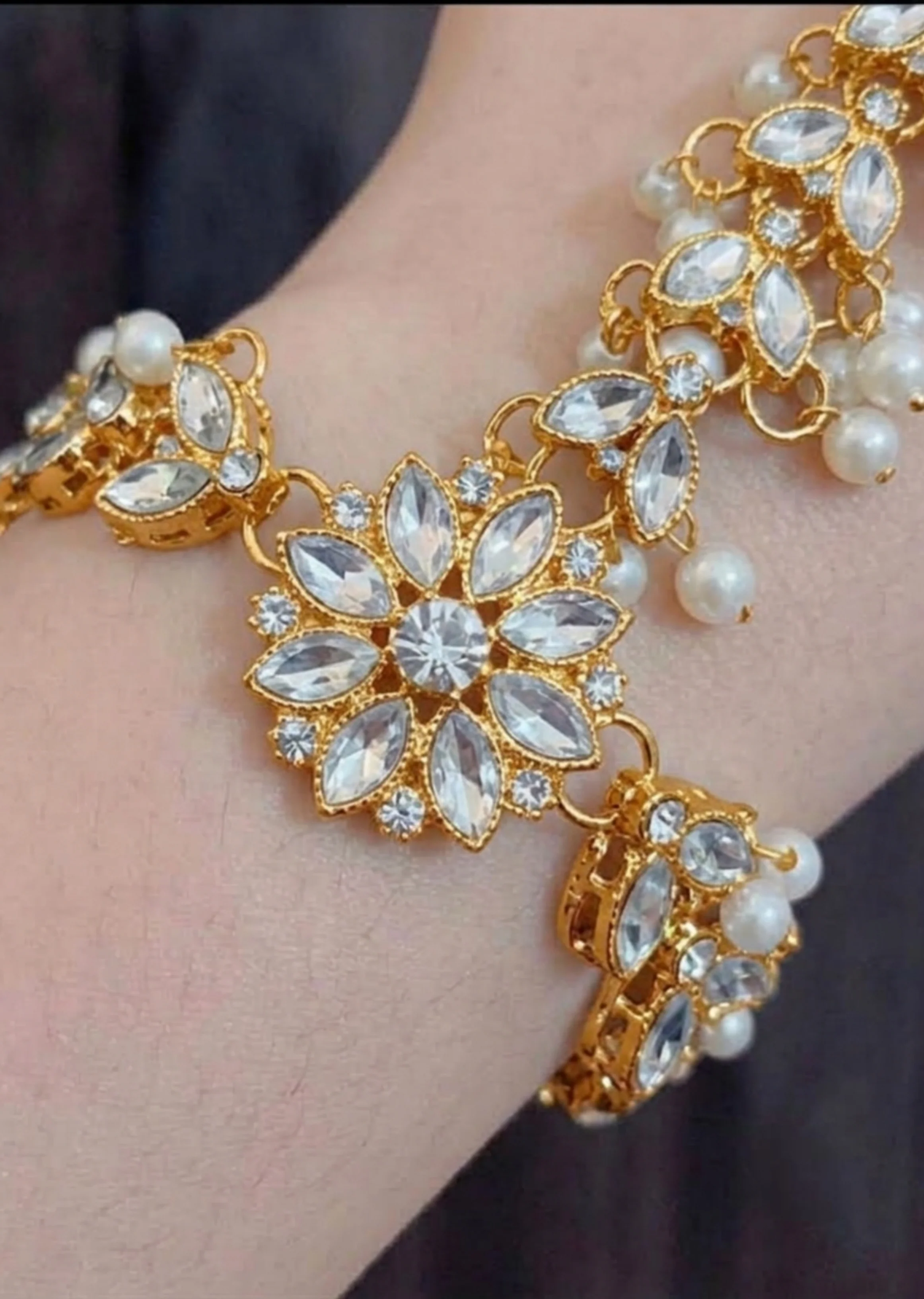 Bracelet in Gold, white Color by - Trendy Women Bracelet HTB0844 - view 2