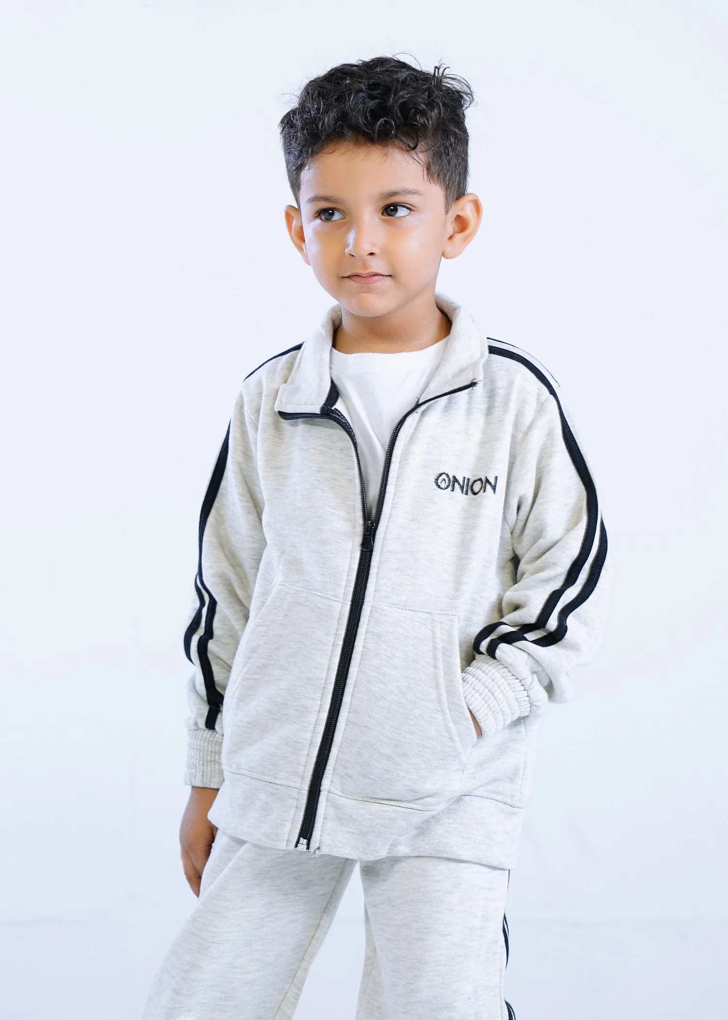 fleece Tracksuit in Grey - view 7