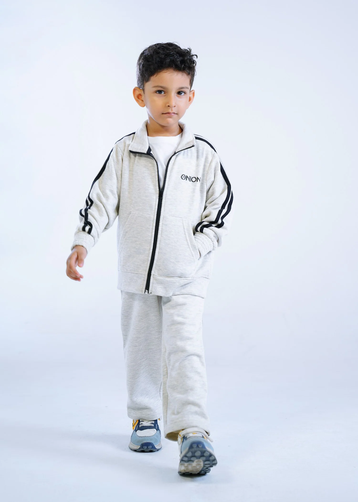 fleece Tracksuit in Grey - view 2