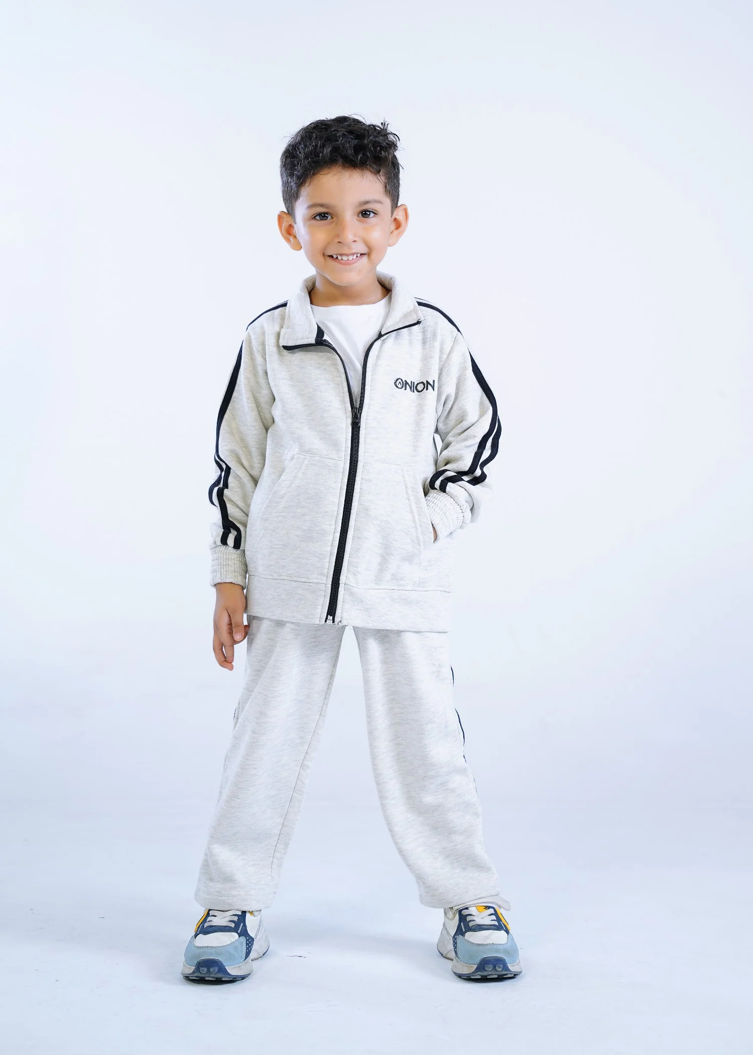 fleece Tracksuit in Grey - view 5