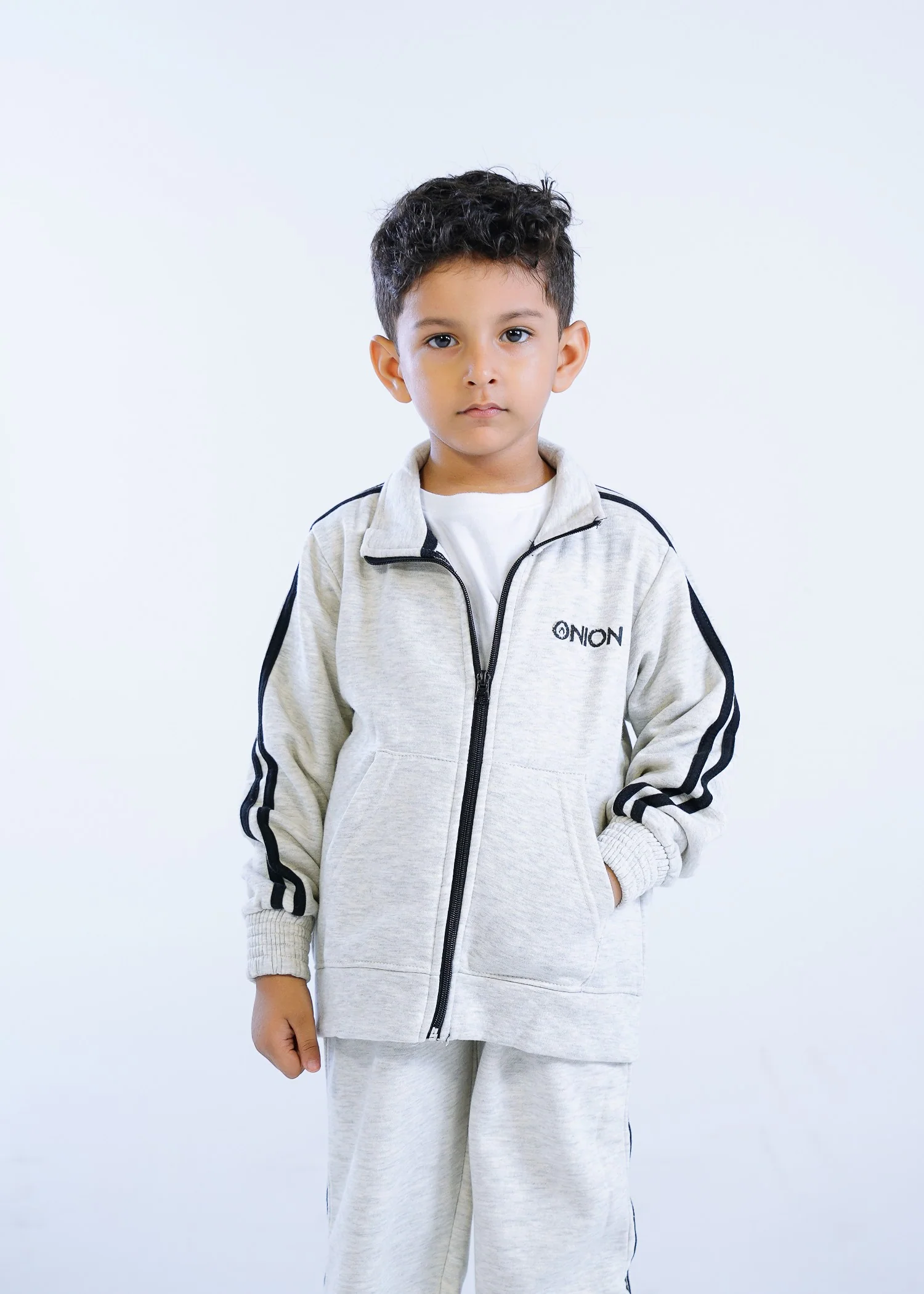 fleece Tracksuit in Grey - view 4