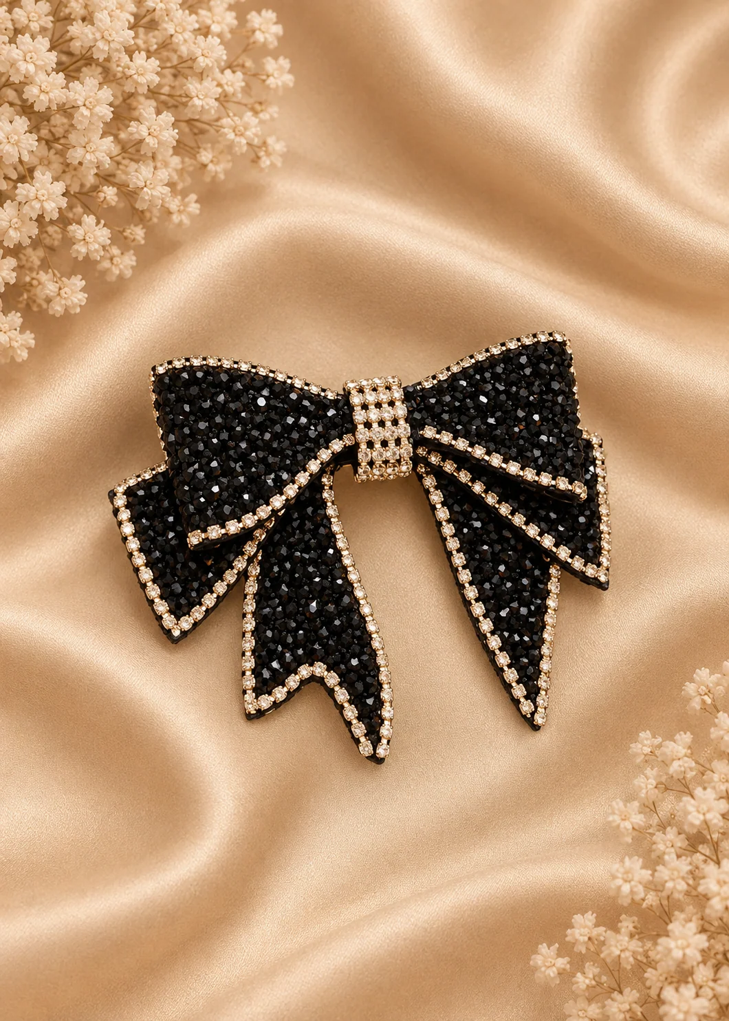 Hair Bow in Black Color by - Trendy Women Hair Bow GHL8127