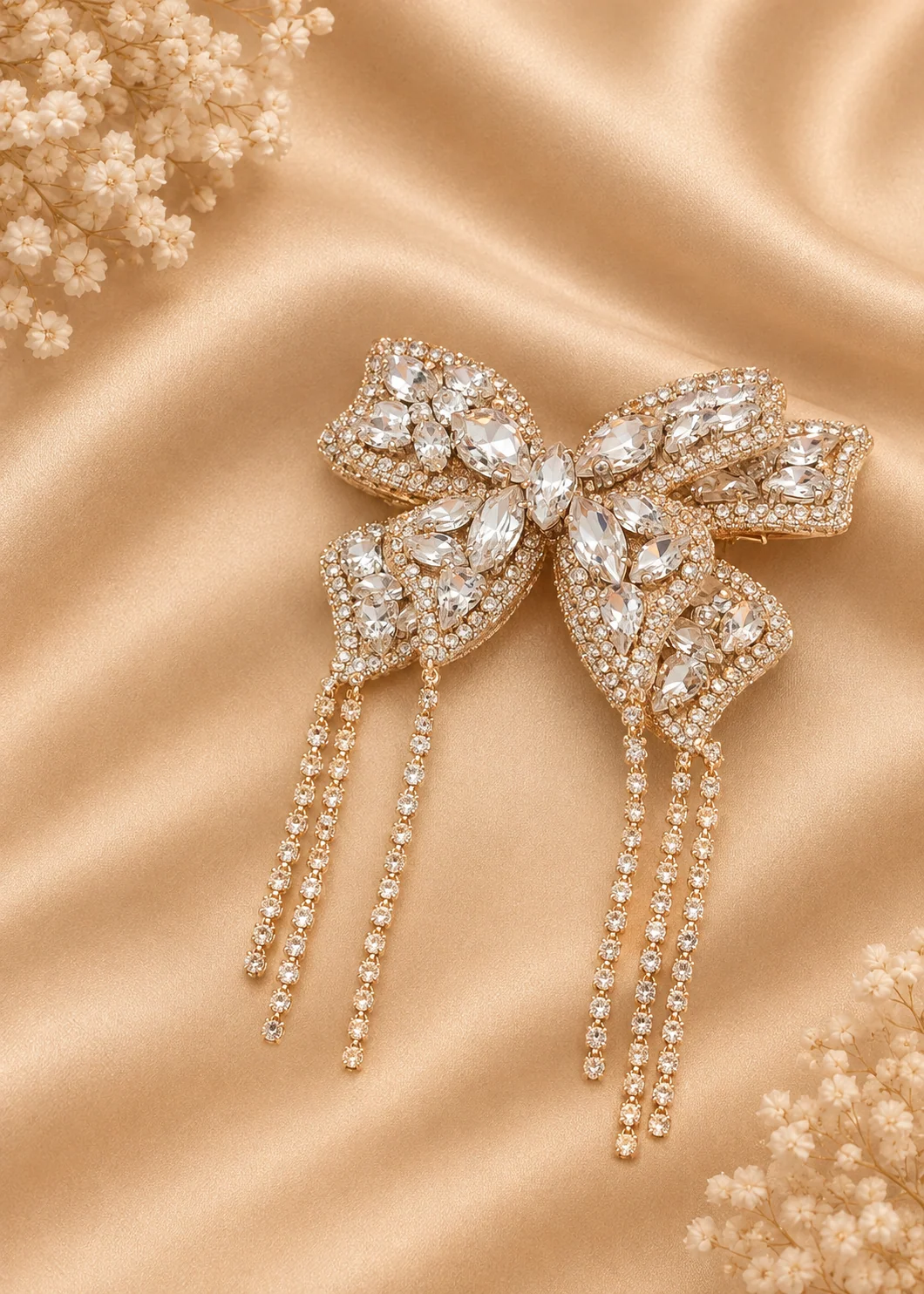 Hair Bow in Ivory Color by - Trendy Women Hair Bow LCF6814 - view 2