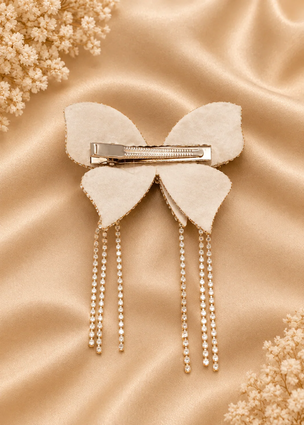 Hair Bow in Ivory Color by - Trendy Women Hair Bow LCF6814 - view 3