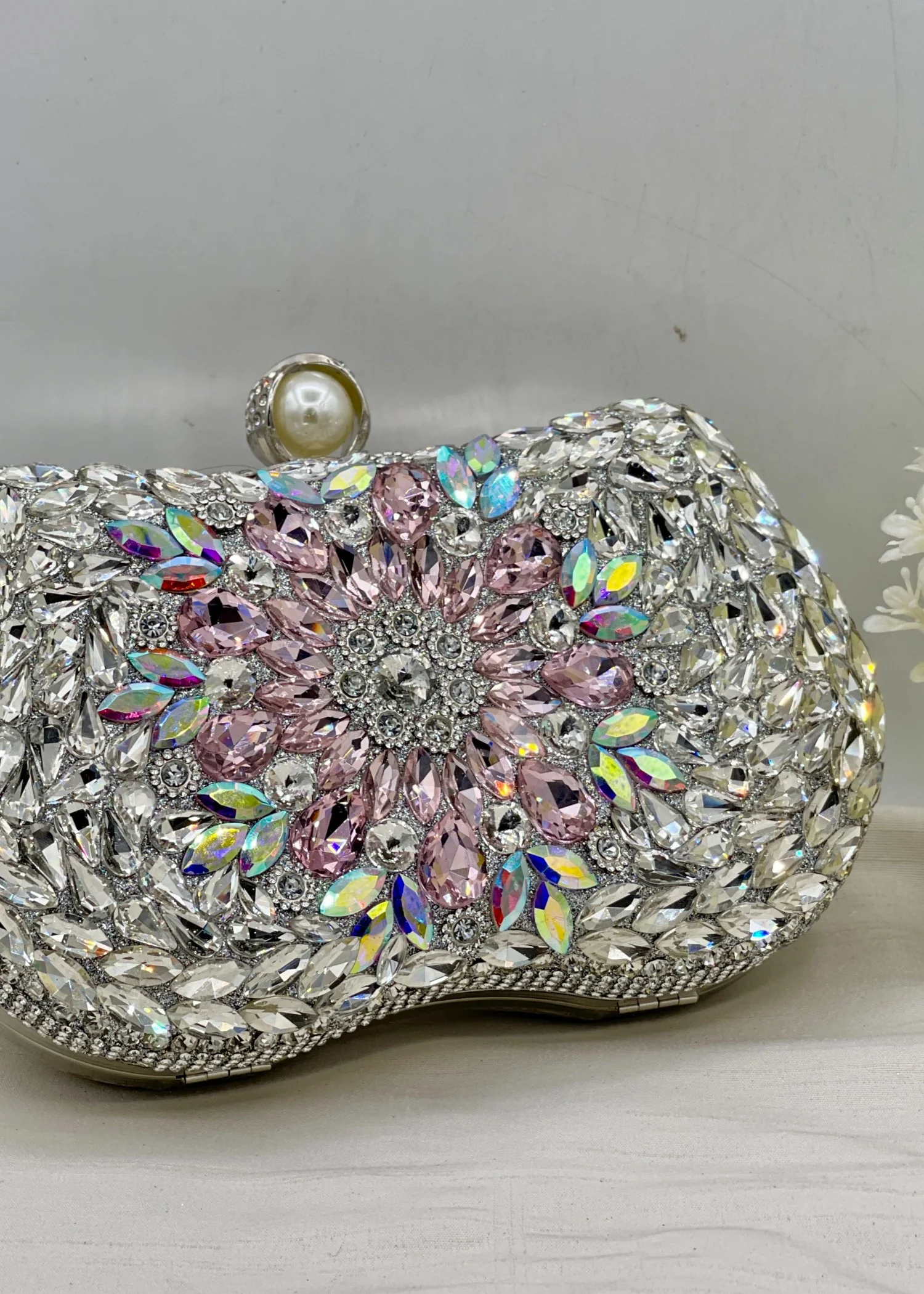 Clutch in Silver Color by - Trendy Women Clutch TJK2536 - view 3