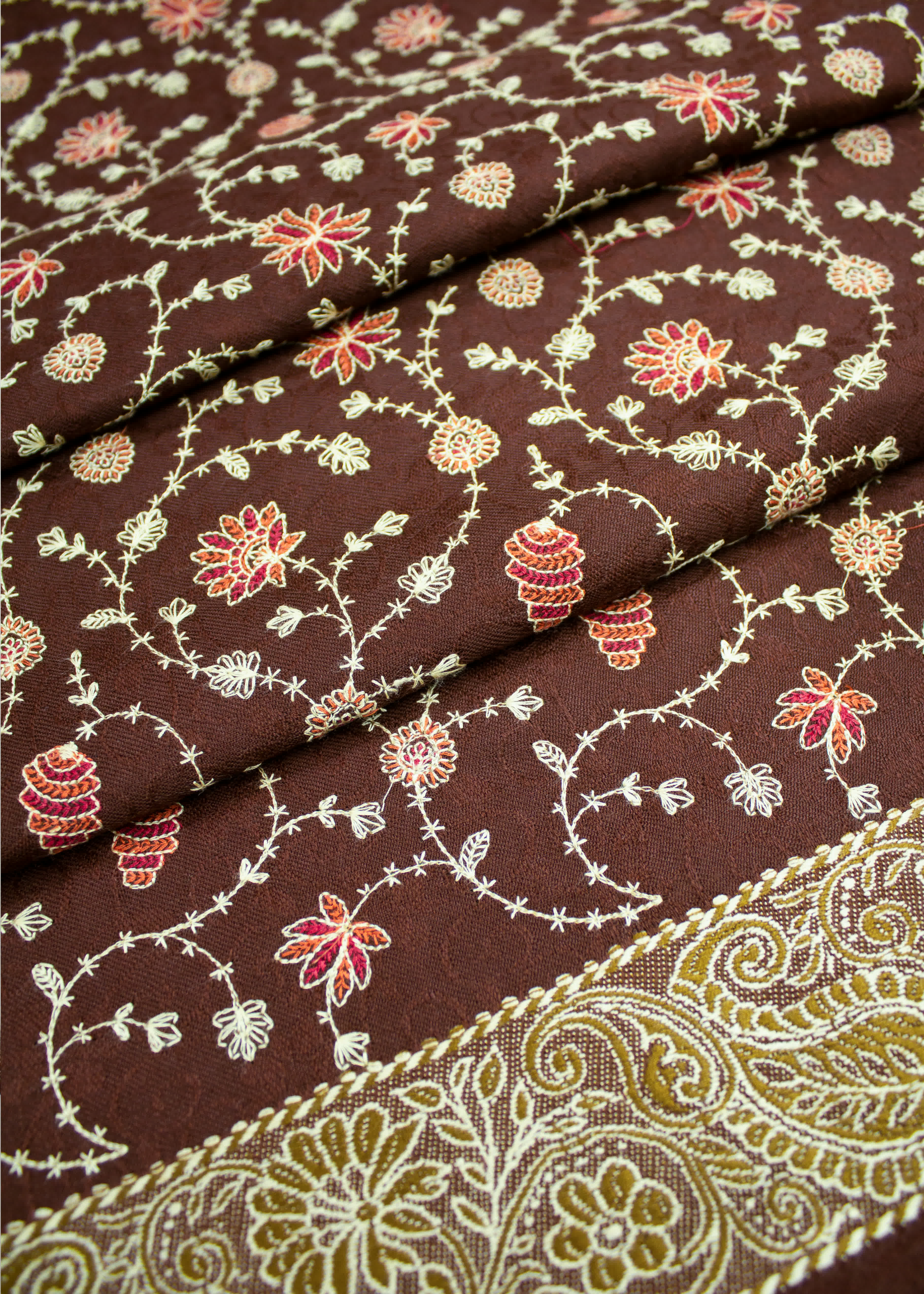 Shawl in Chocolate brown Color by - Trendy Women Shawl HAK1477 - view 4