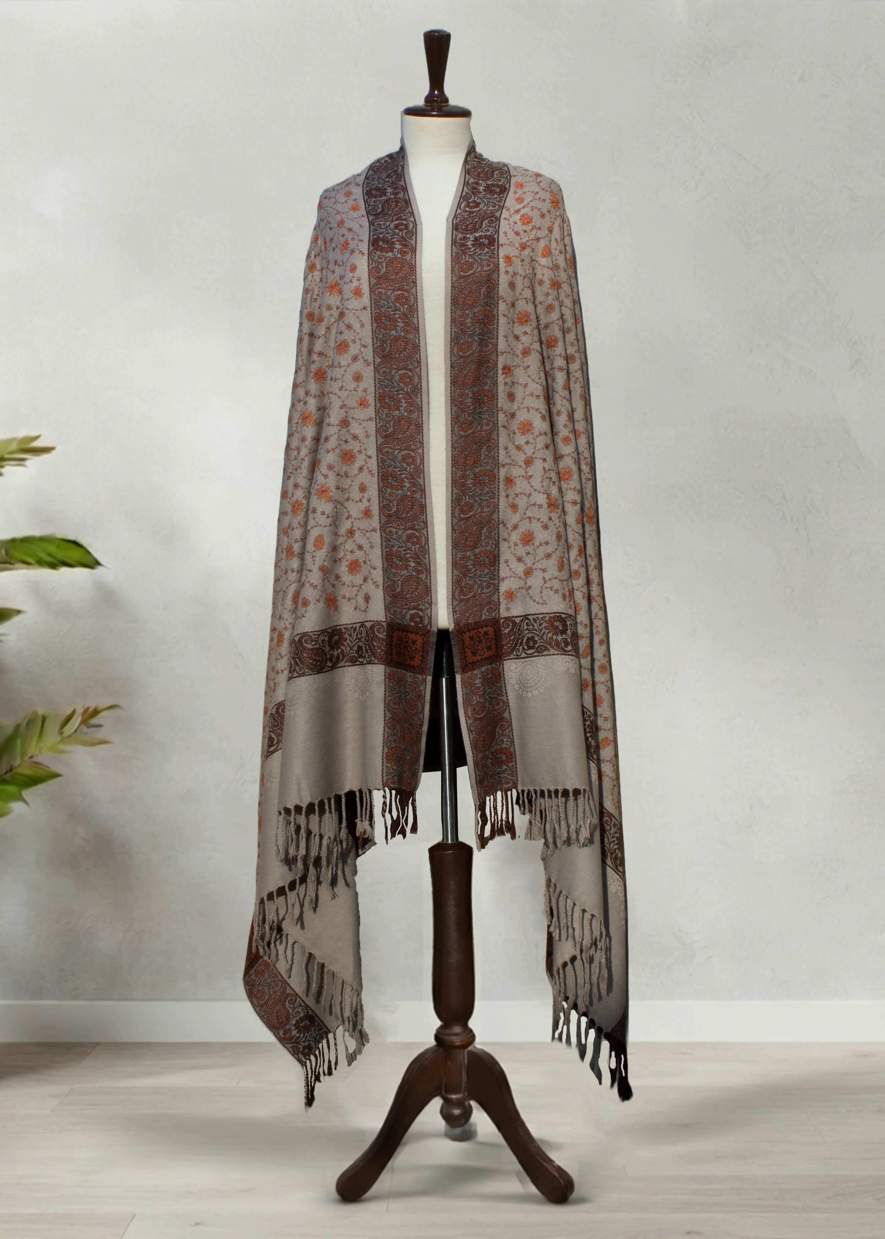 Shawl in Grey Color by - Trendy Women Shawl USH8994