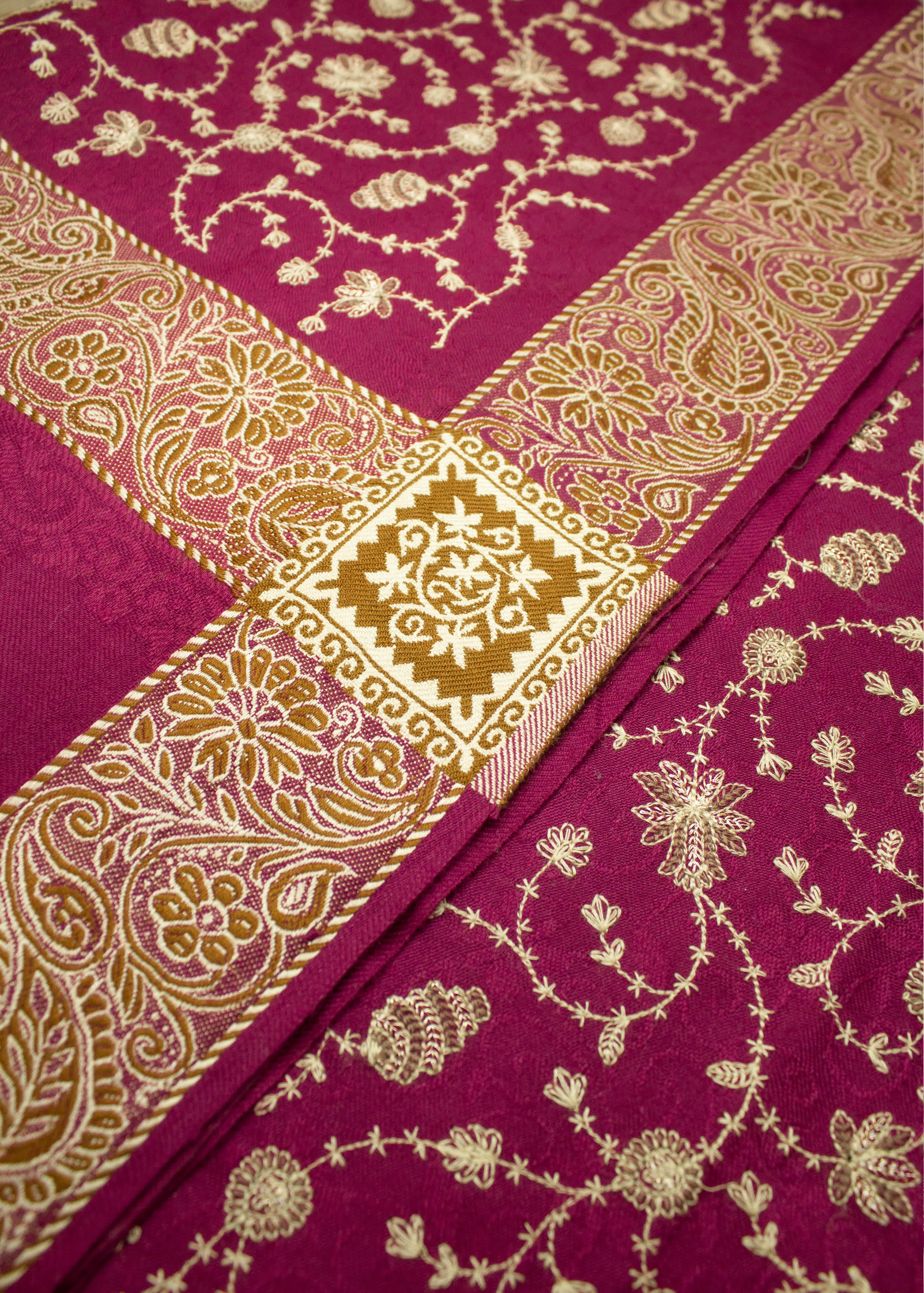 Shawl in Red violet Color by - Trendy Women Shawl IVO7111 - view 5