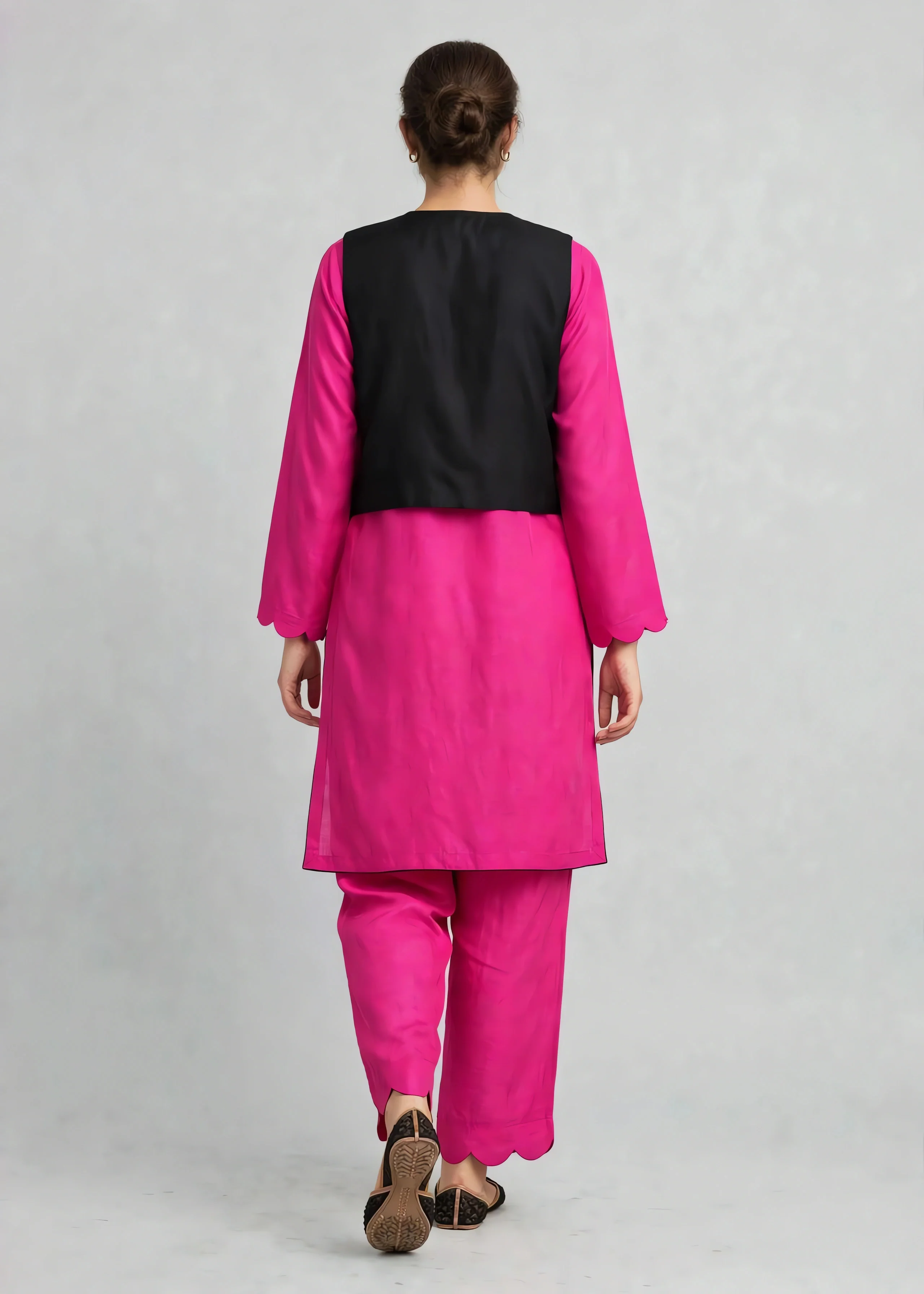 linen Jacket in Hot pink - view 5