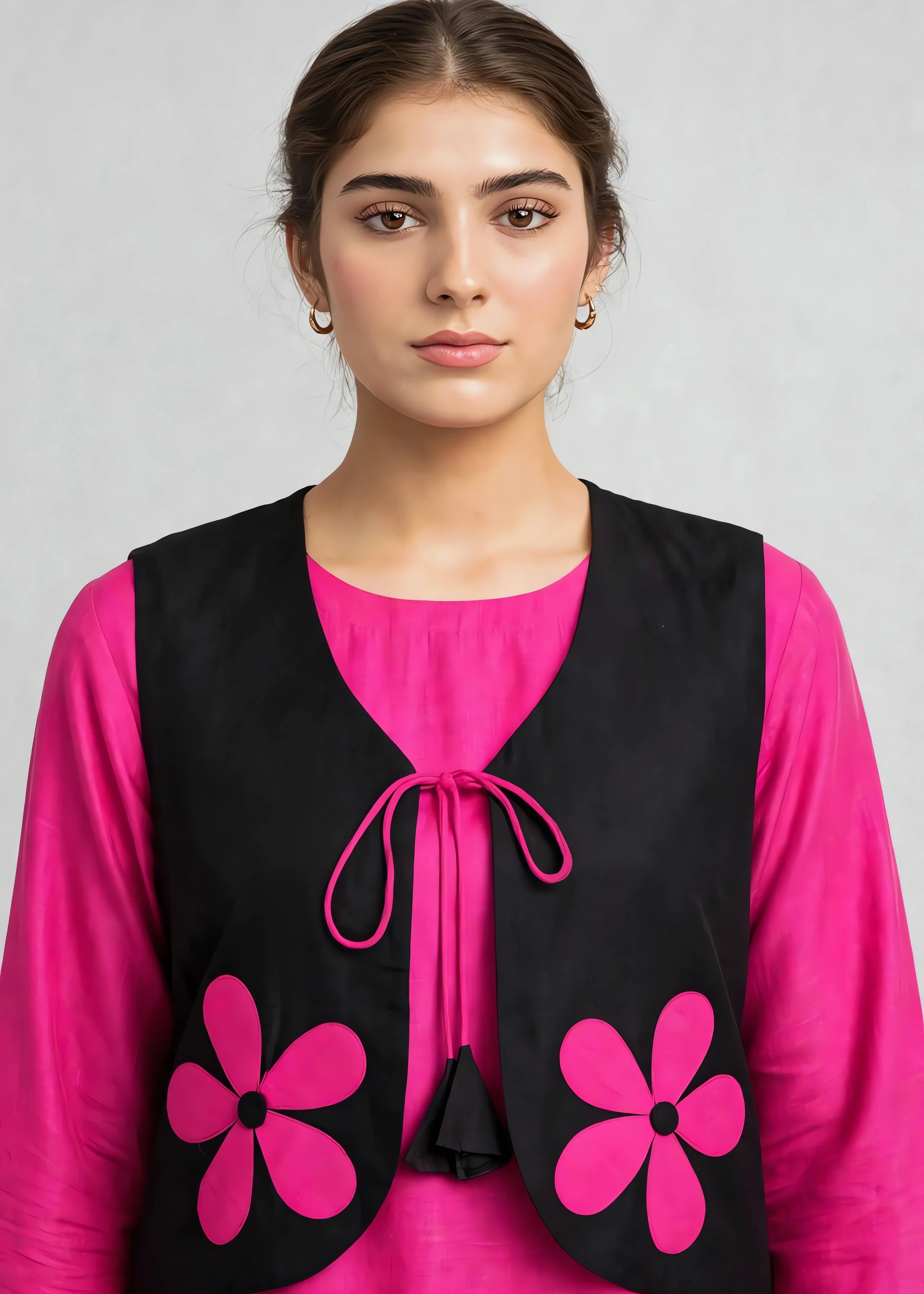 linen Jacket in Hot pink - view 4