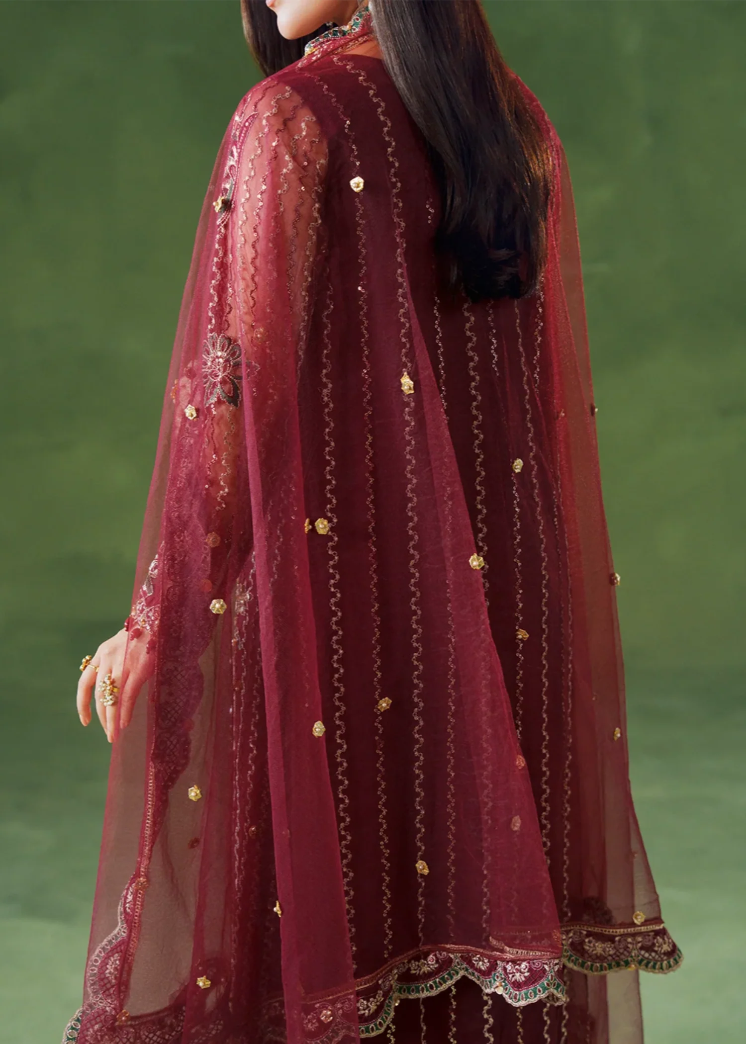 viscose Sharara in Purple - view 2