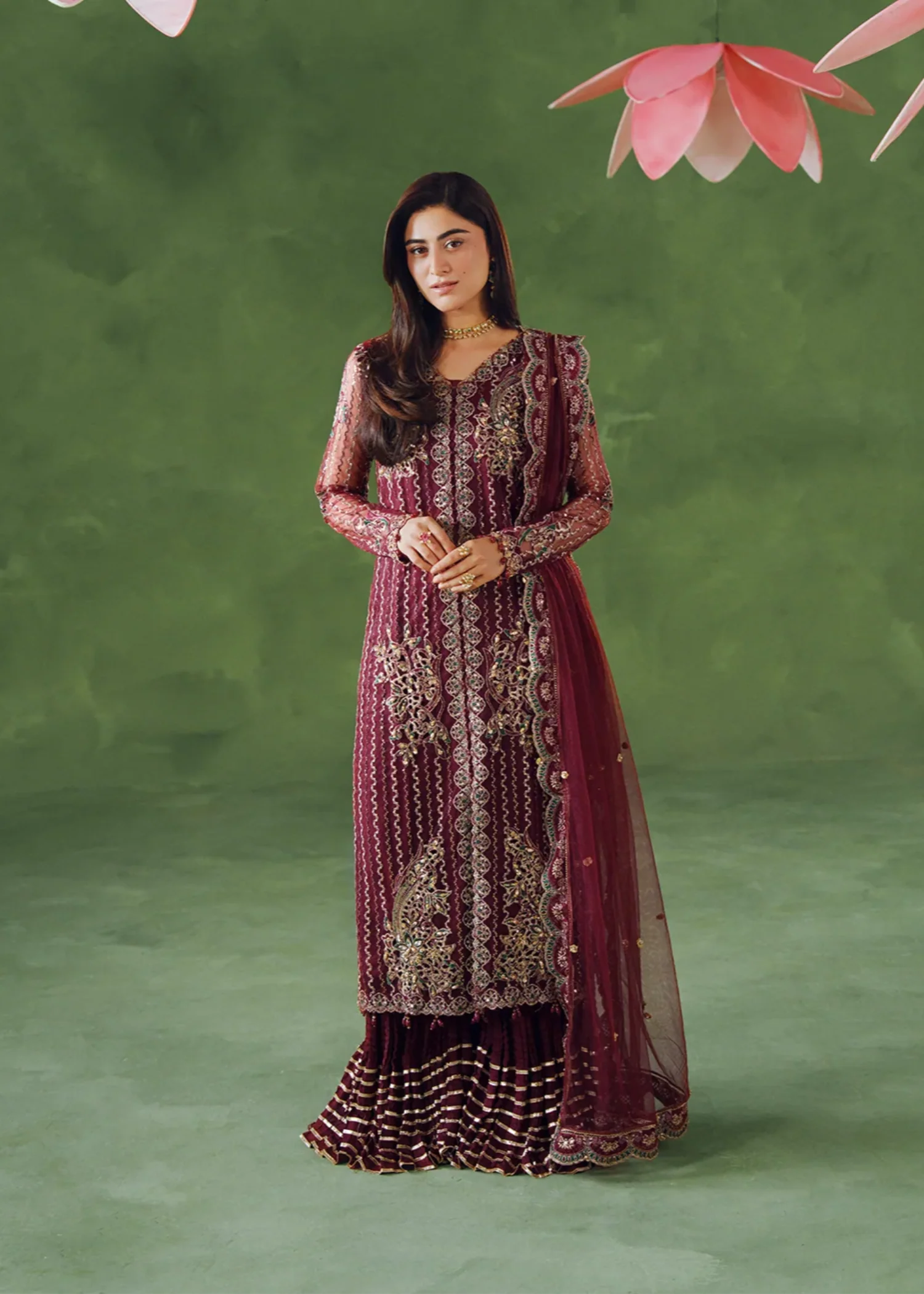 viscose Sharara in Purple - view 8
