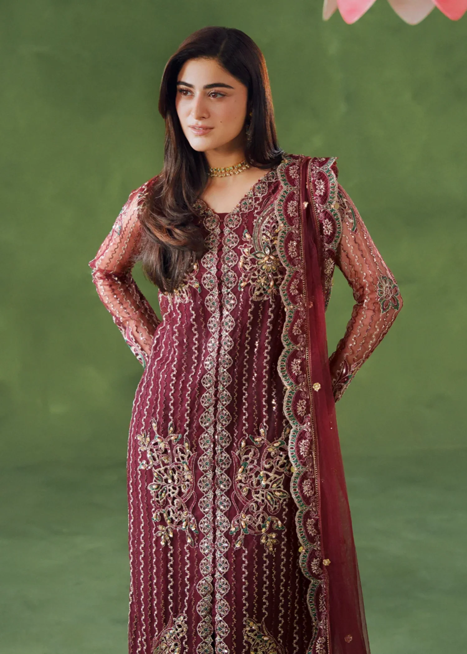 viscose Sharara in Purple - view 5