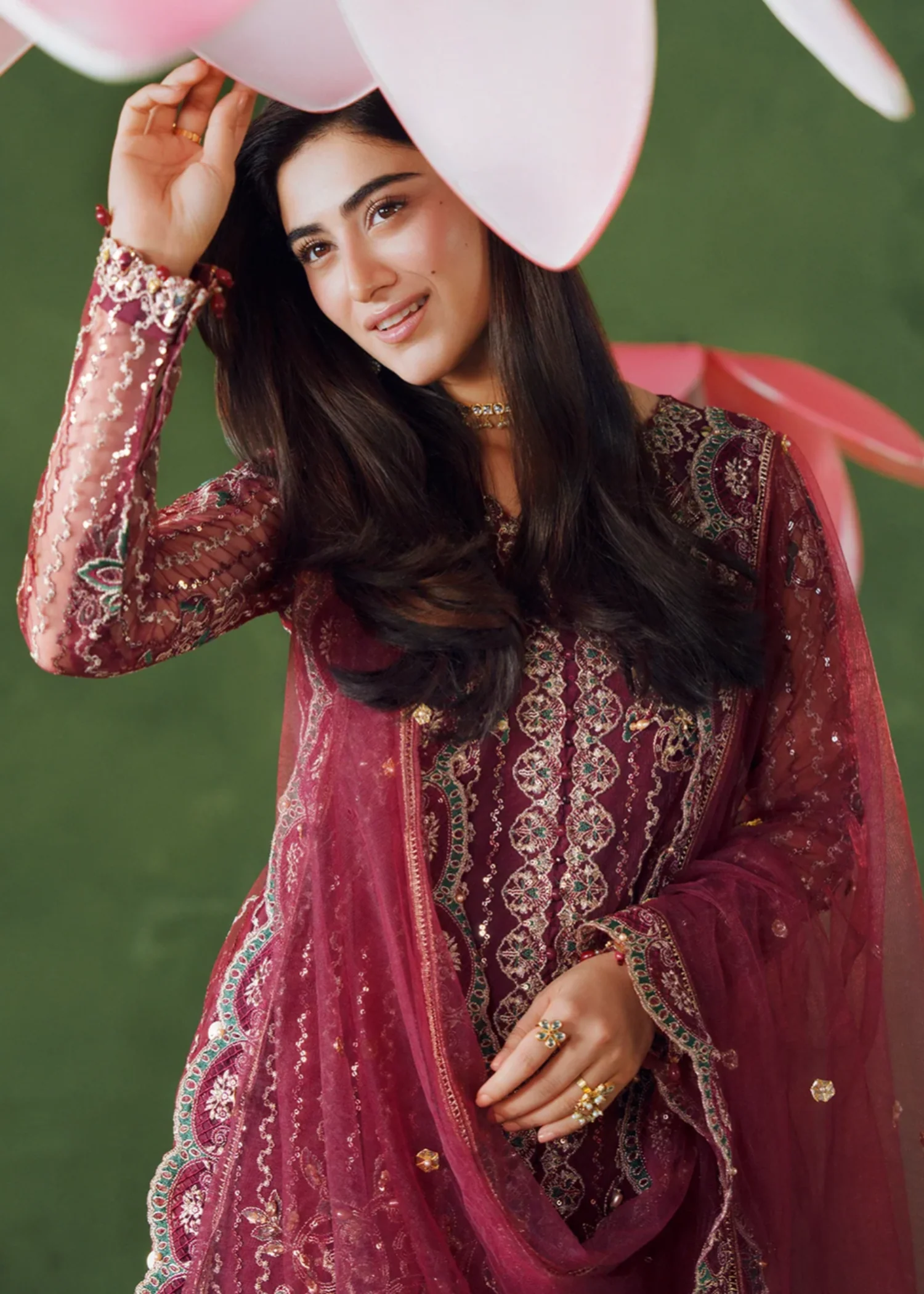 viscose Sharara in Purple - view 4