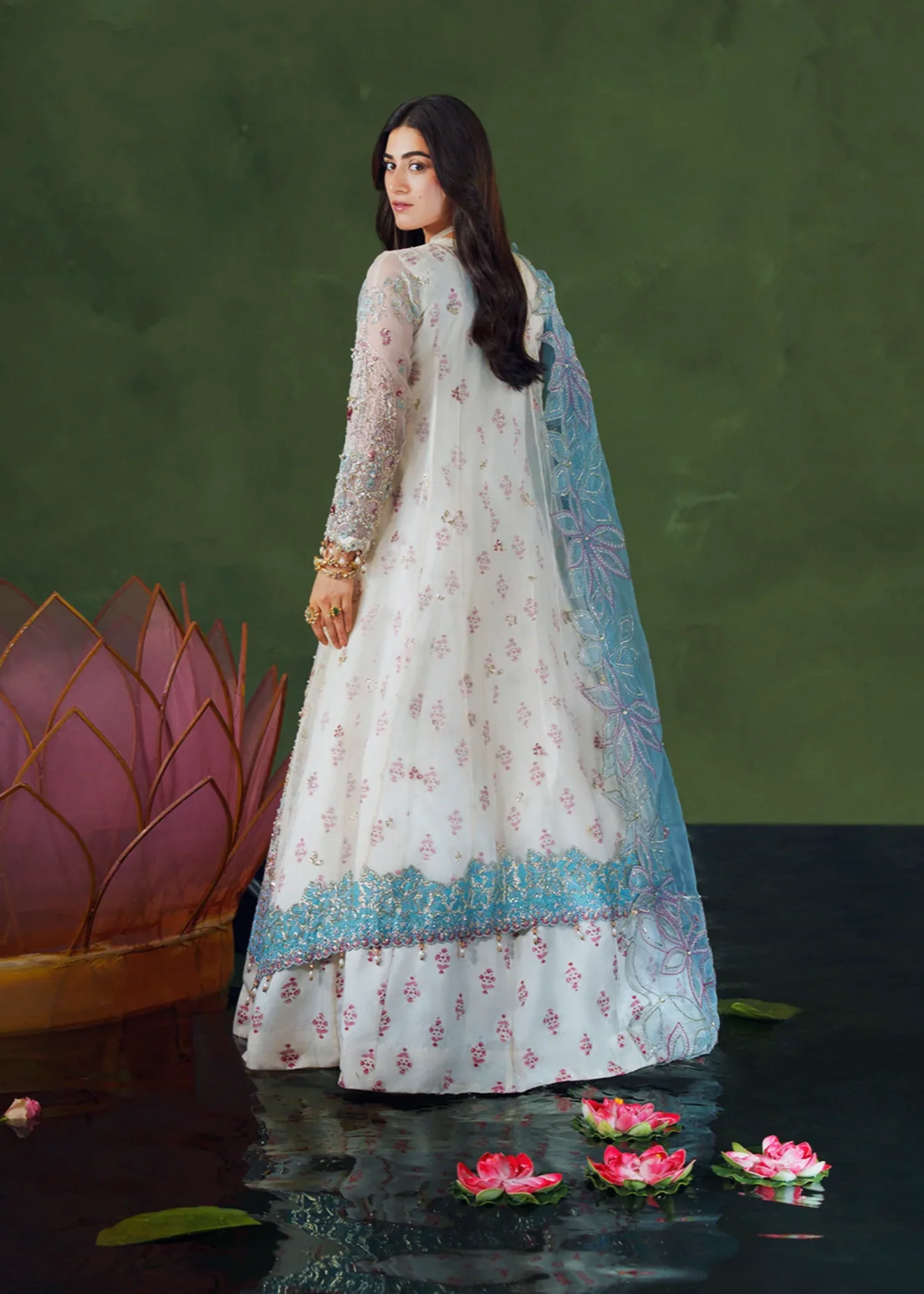 organza Maxi in White - view 5