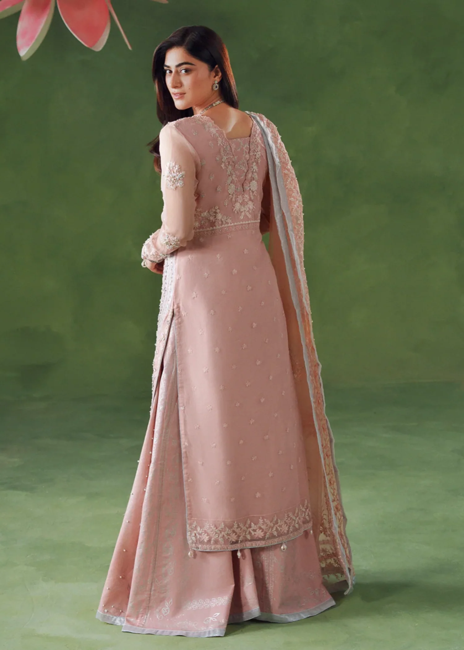viscose Sharara in Pink - view 2