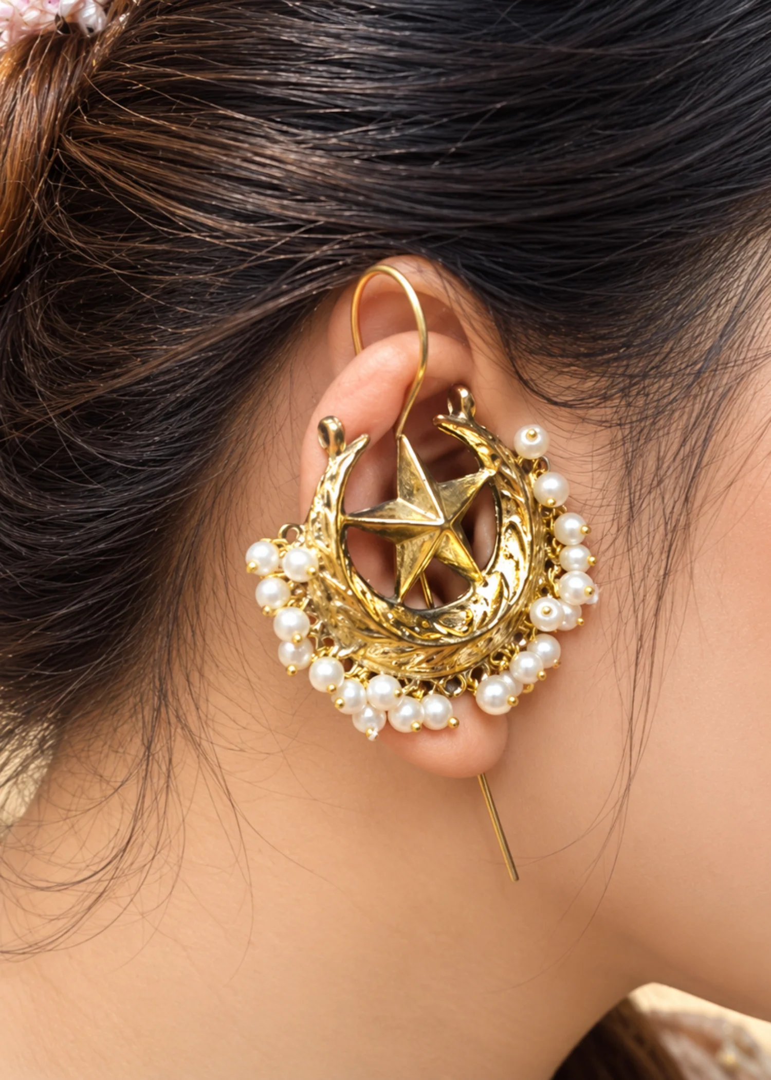 Earrings in Goldenrod Color by - Trendy Women Earrings OFD0386