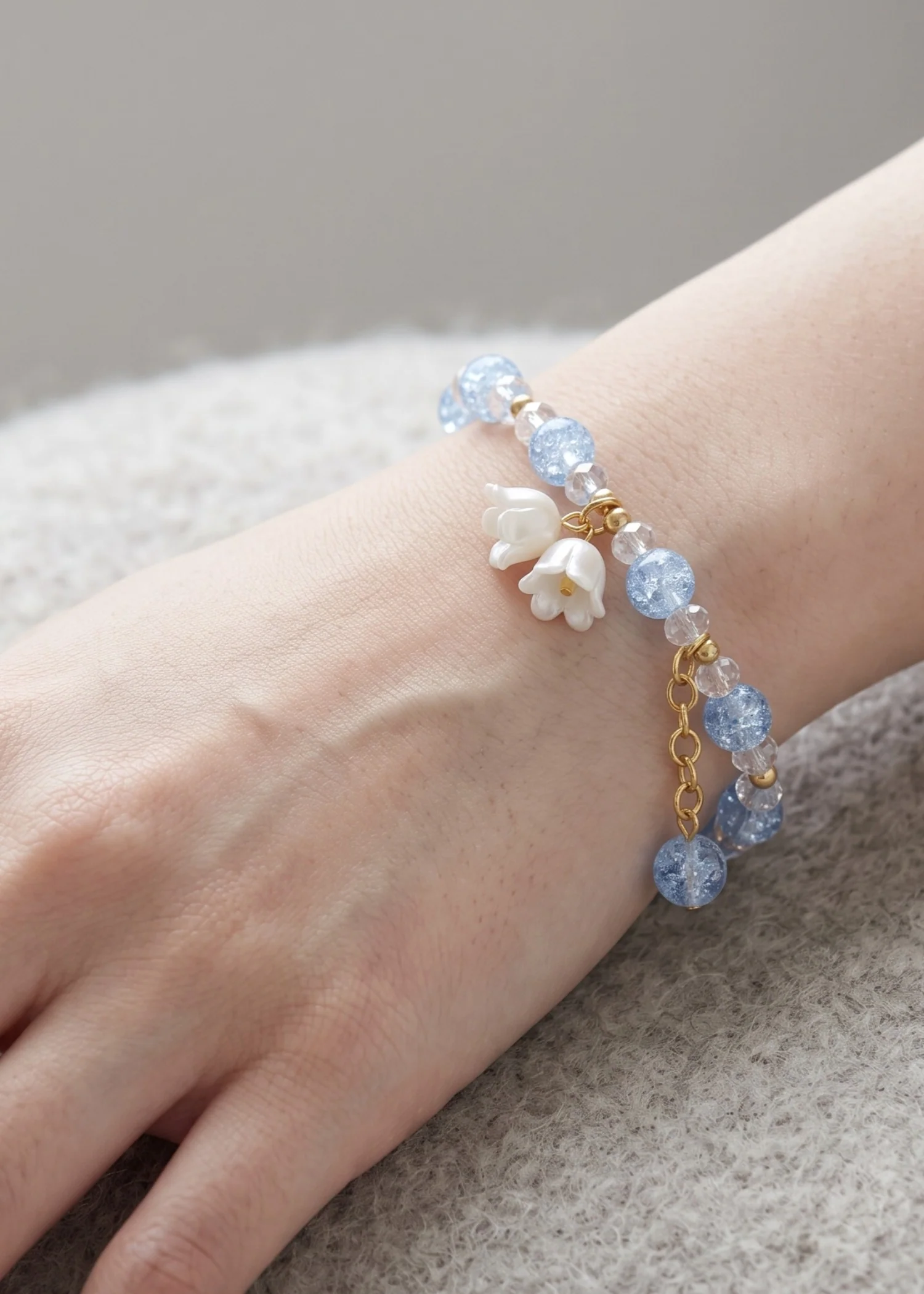 Bracelet in Blue Color by - Trendy Women Bracelet ERB2855 - view 2