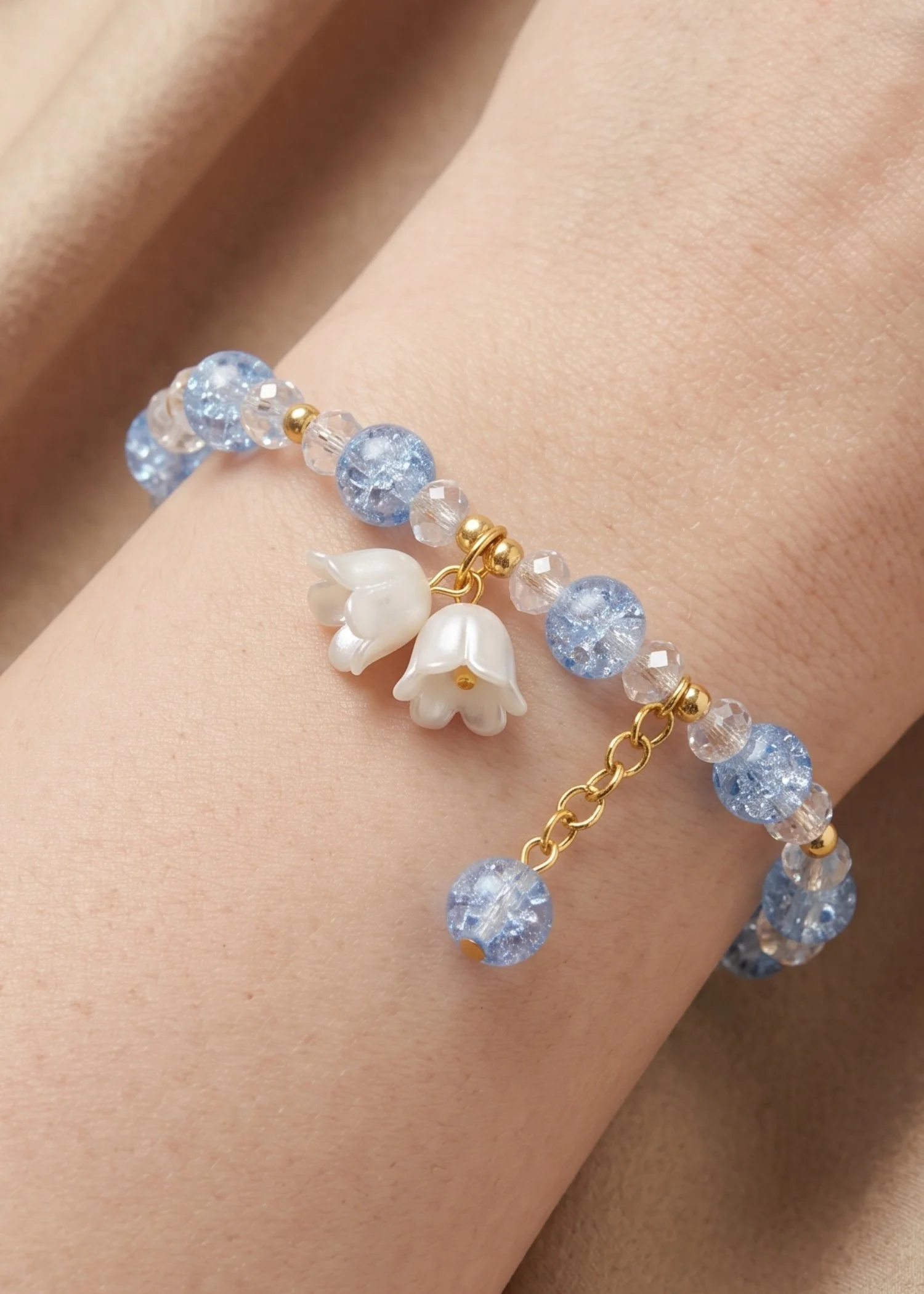 Bracelet in Blue Color by - Trendy Women Bracelet ERB2855 - view 3
