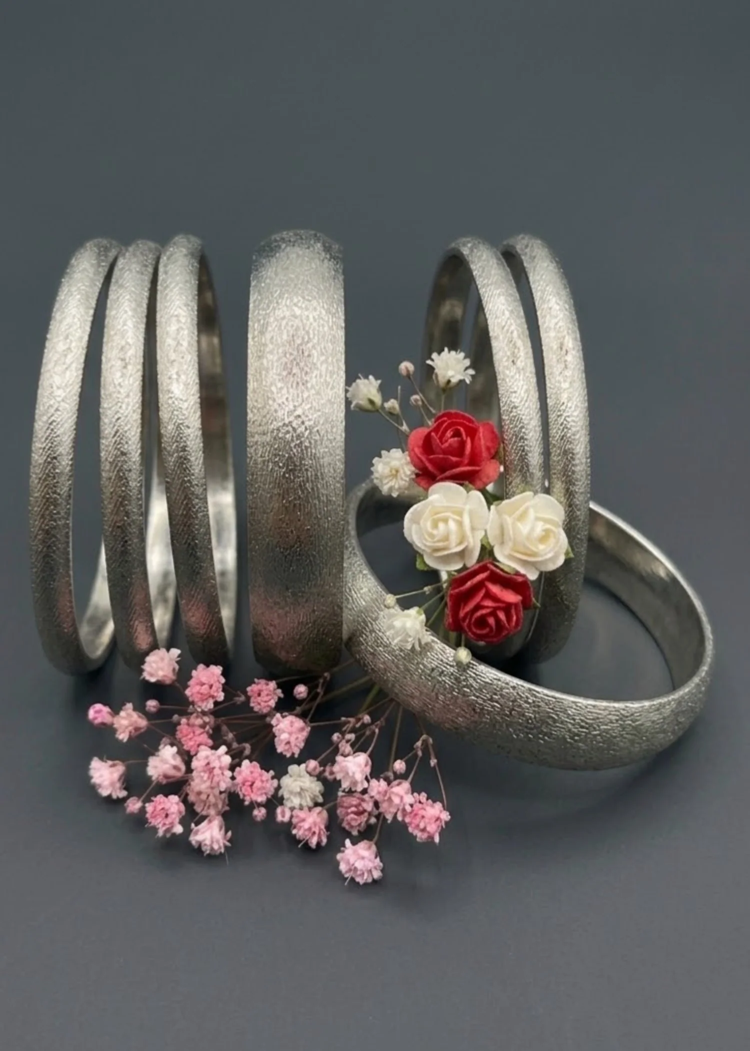 Bangles in Silver Color by - Trendy Women Bangles MXG1491