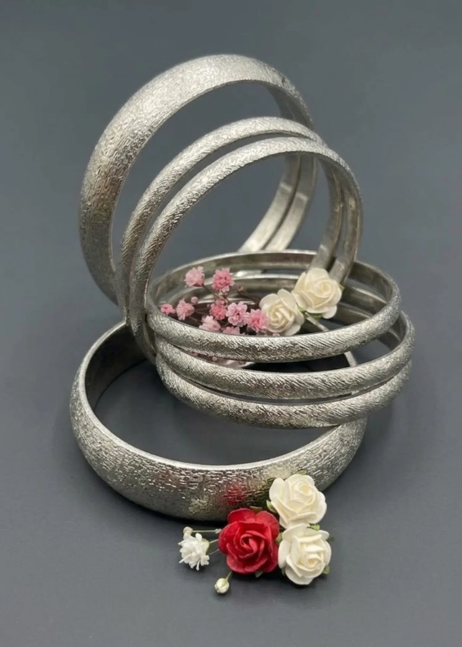 Bangles in Silver Color by - Trendy Women Bangles MXG1491 - view 2