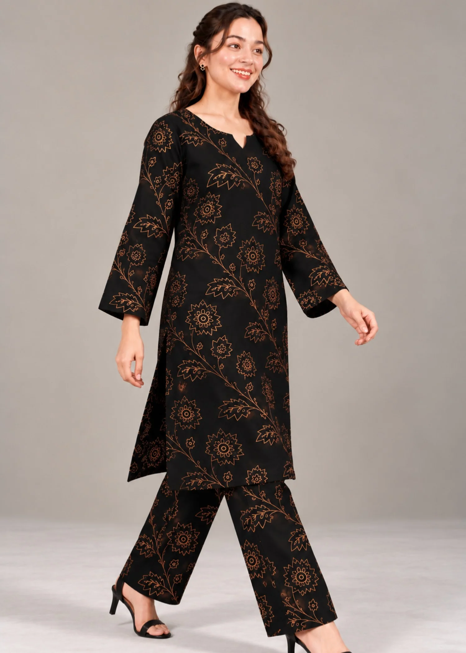 linen Co Ord Sets in Black - view 4
