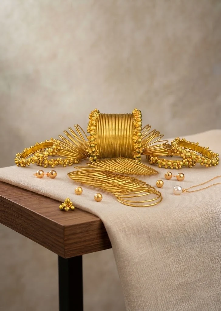 Bangles in Gold Color by - Trendy Women Bangles JDQ3259 - view 3