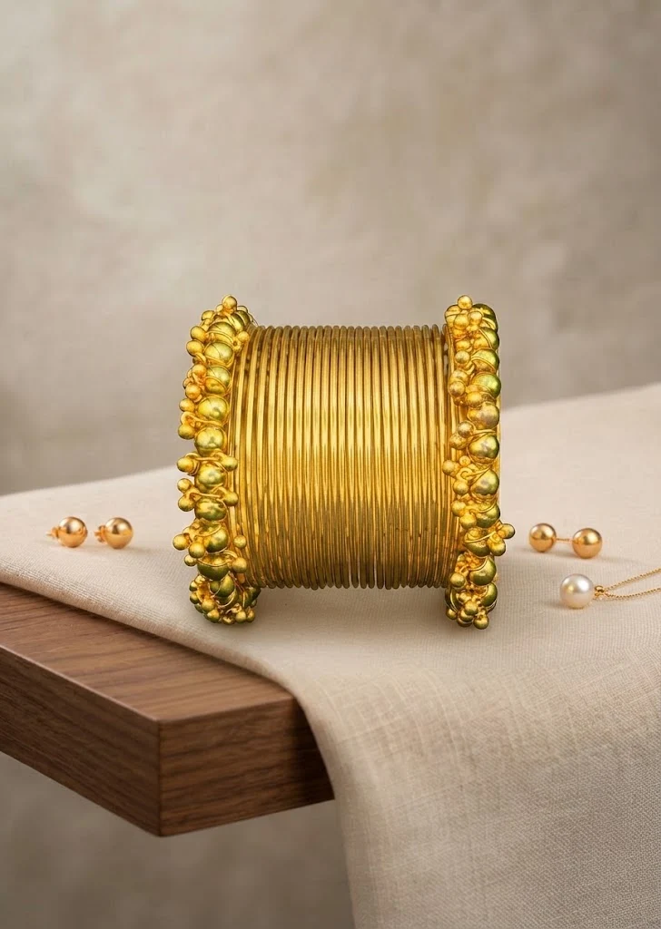 Bangles in Gold Color by - Trendy Women Bangles JDQ3259 - view 2