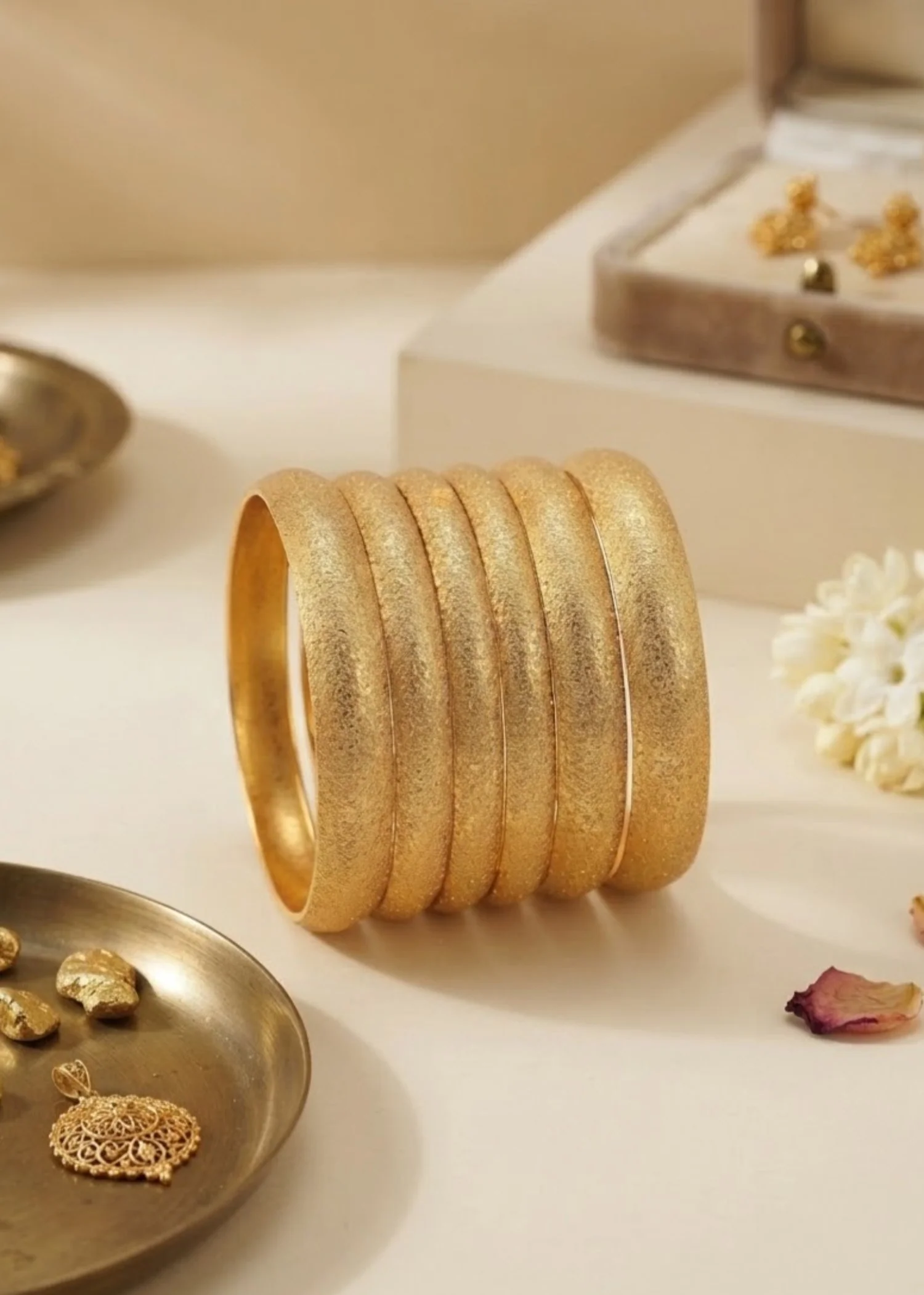 Bangles in Gold Color by - Trendy Women Bangles IYP1416