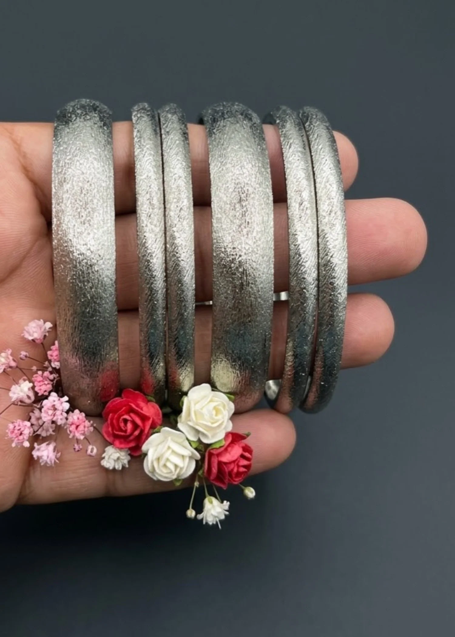 Bangles in Silver Color by - Trendy Women Bangles MXG1491 - view 5
