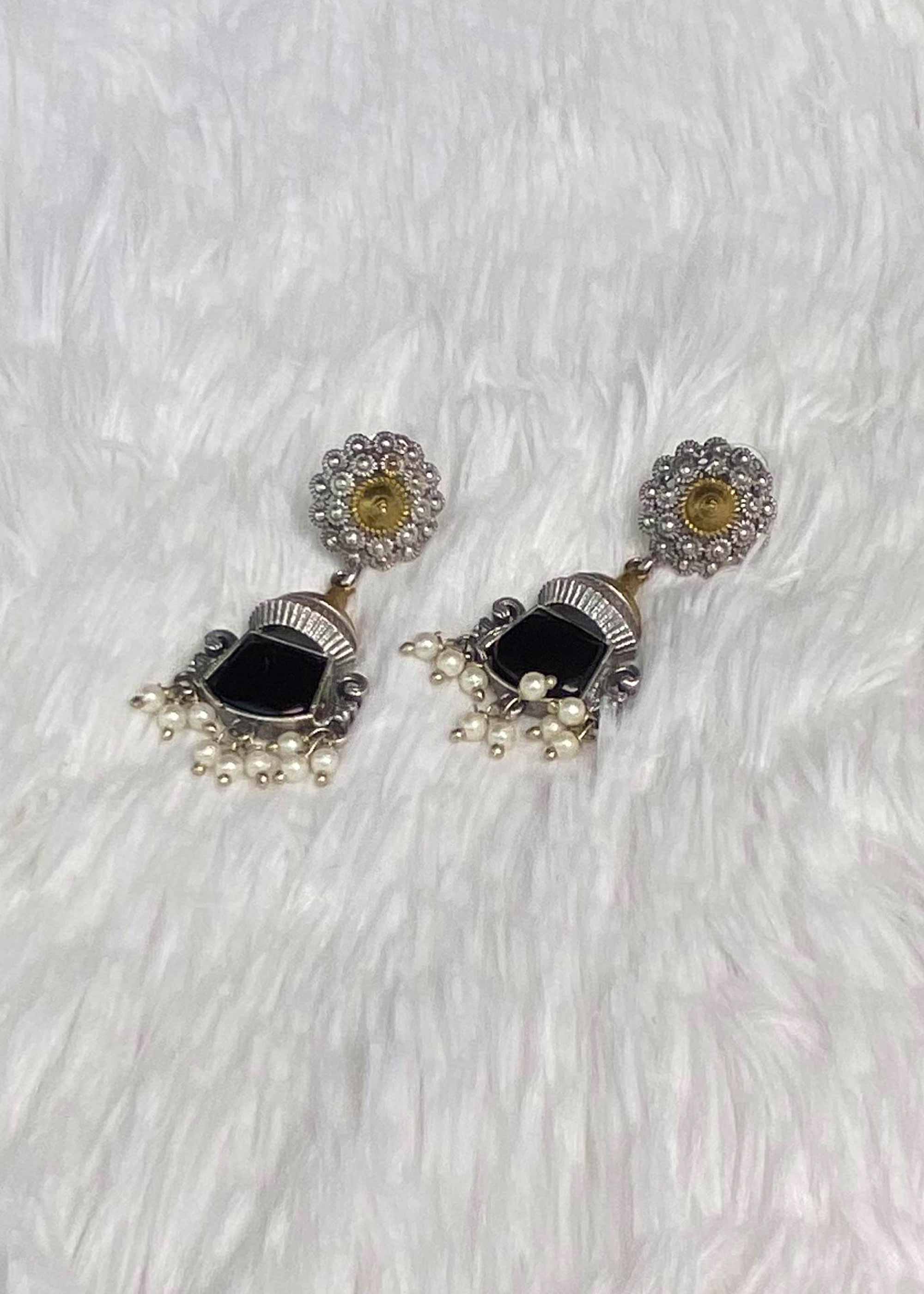 Earrings in Black Color by - Trendy Women Earrings UWC6730 - view 5